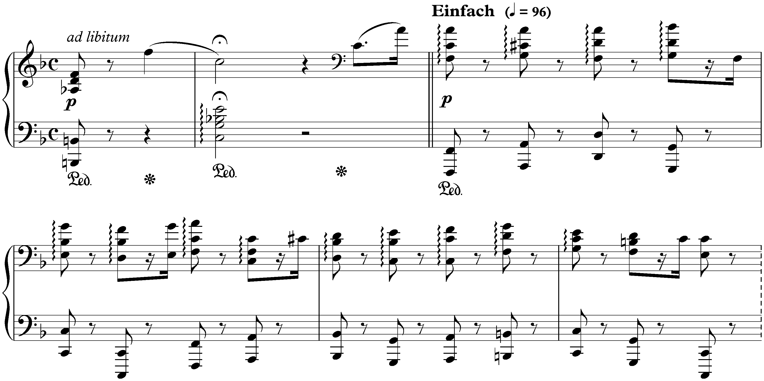 Nachtstücke, op. 23; 4. Ad libitum &ndash; Einfach