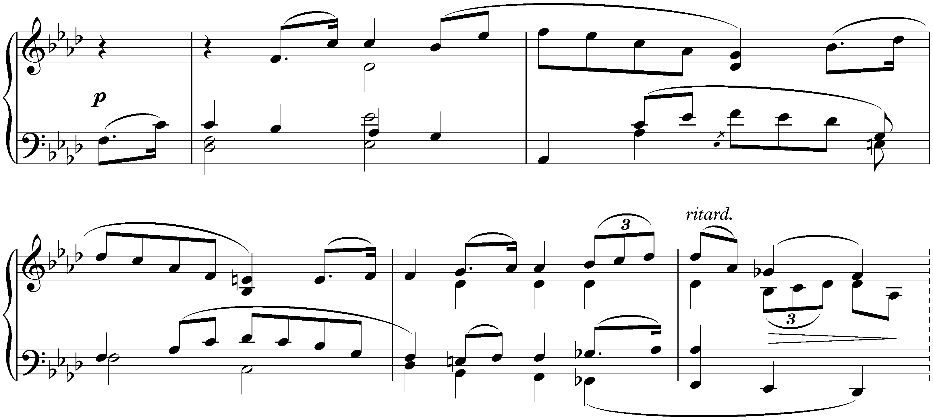 Nachtstücke, op. 23; 4. Ad libitum &ndash; Einfach
