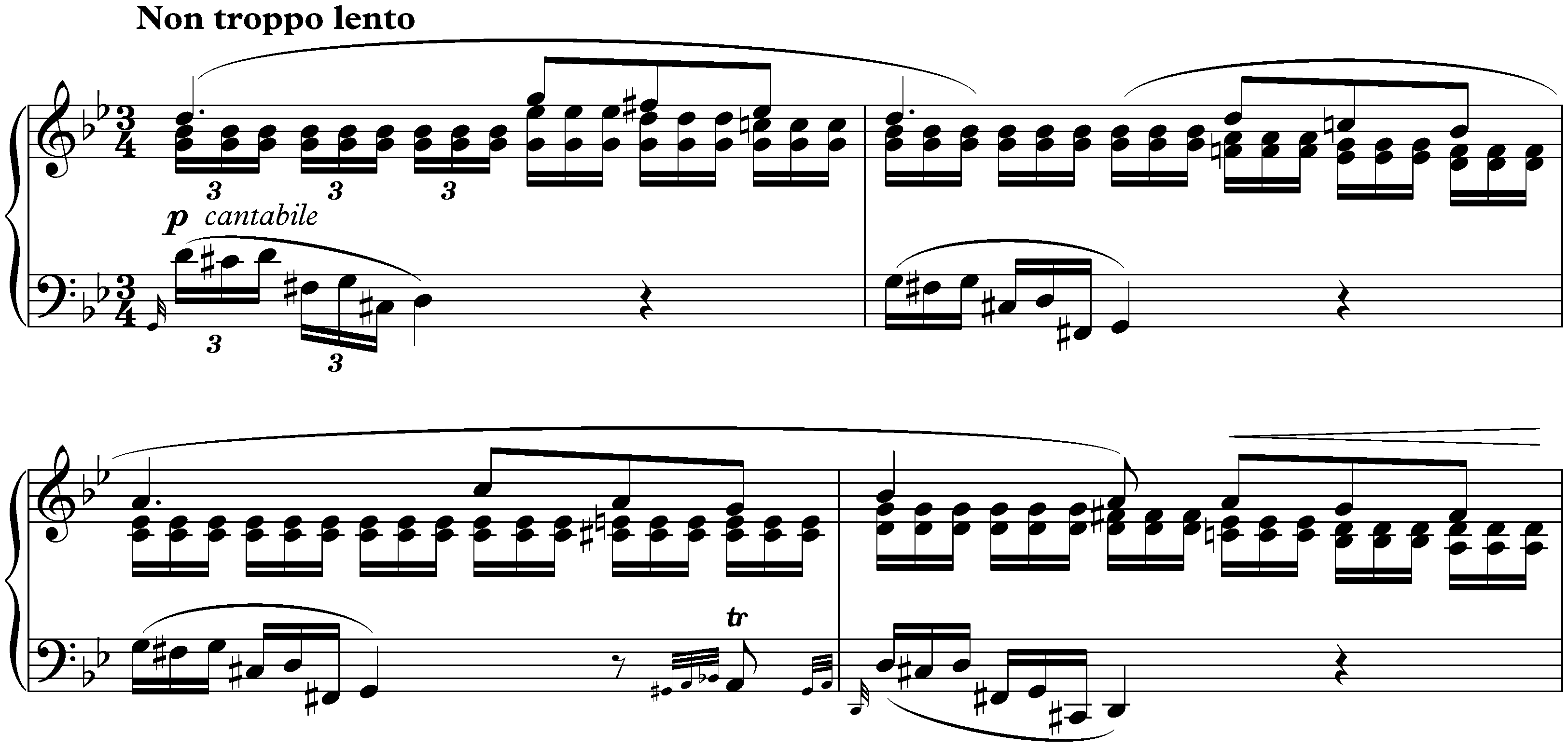 Sechs Konzert-Etüden nach Capricen von Paganini, op. 10; 2. G minor