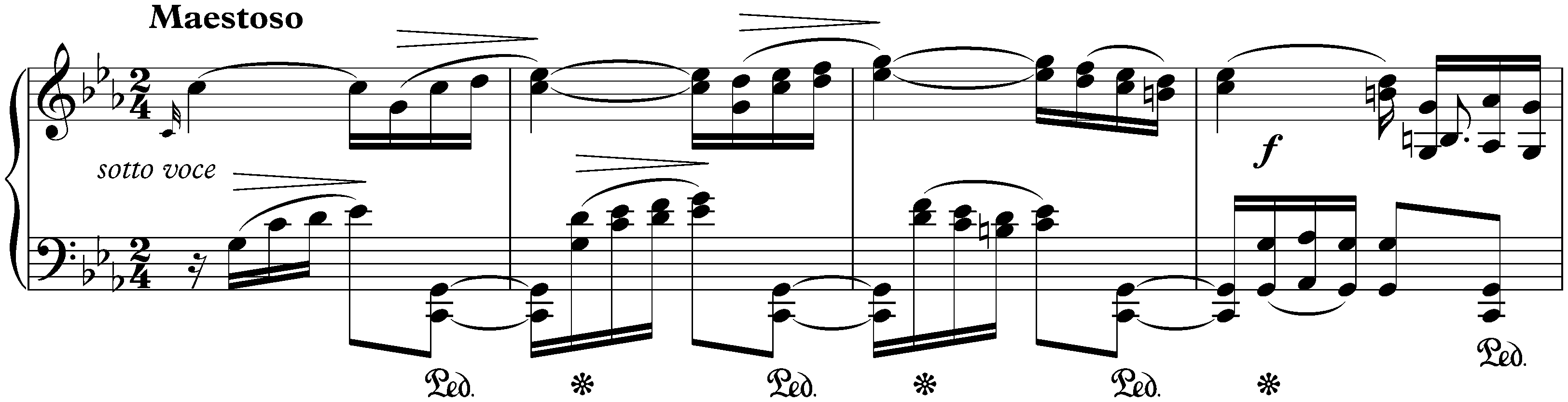 Sechs Konzert-Etüden nach Capricen von Paganini, op. 10; 4. C minor