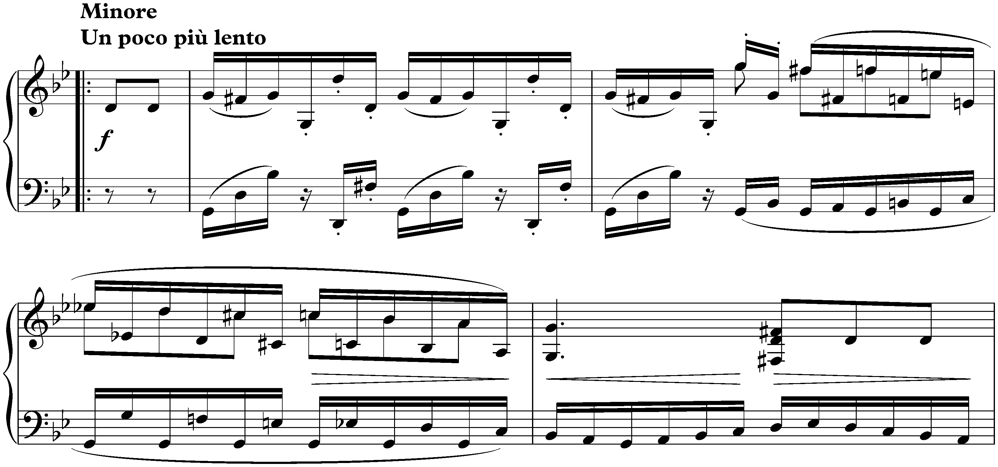 Studien nach Capricen von Paganini, op. 3; 4. B-flat major