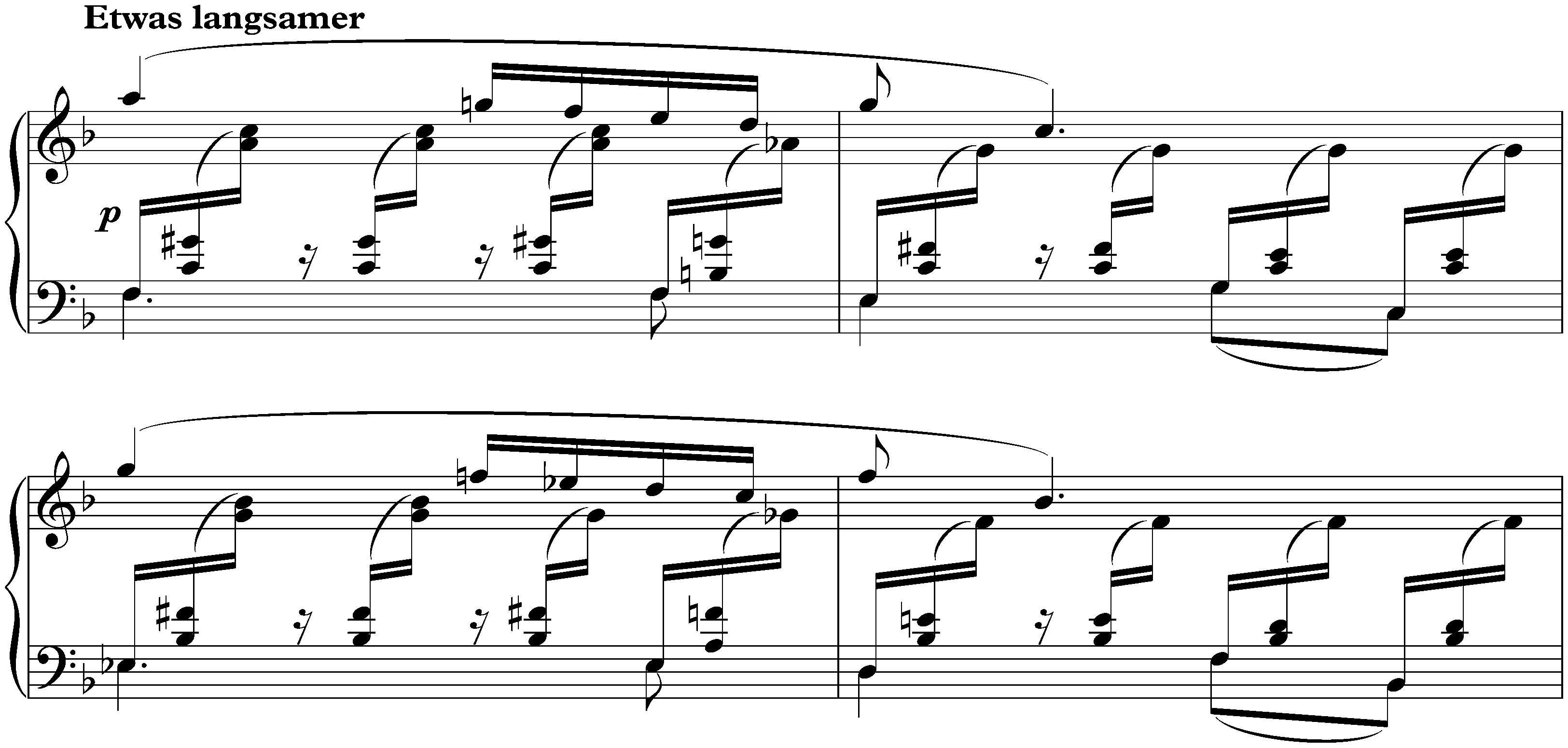 Scherzo, Gigue, Romanze und Fughette, op. 32; 3. Romanze: Sehr rasch und mit Bravour