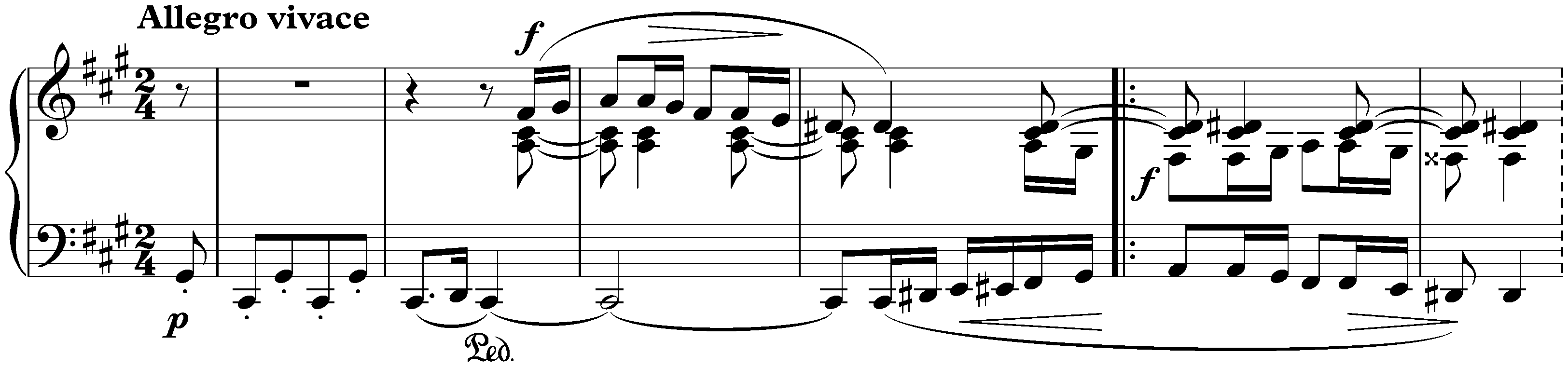Sonata no. 1 in F-sharp minor, op. 11; 1. Introduzione: Un poco Adagio &ndash; Allegro vivace