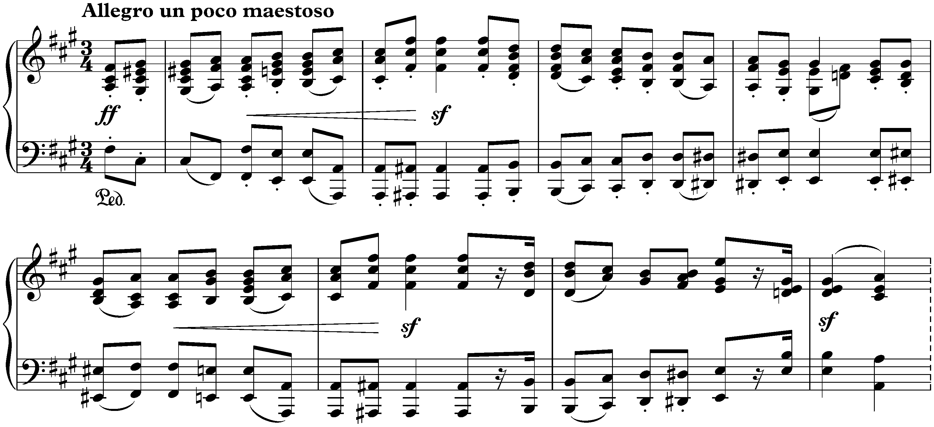 Sonata no. 1 in F-sharp minor, op. 11; 4. Finale: Allegro un poco maestoso