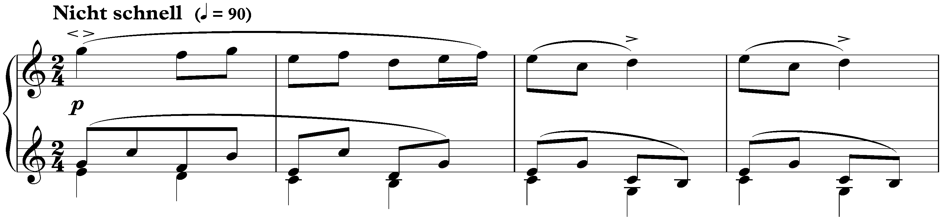 Sonate für die Jugend in G major, op. 118 no. 1; 3. Puppenwiegenlied: Nicht schnell