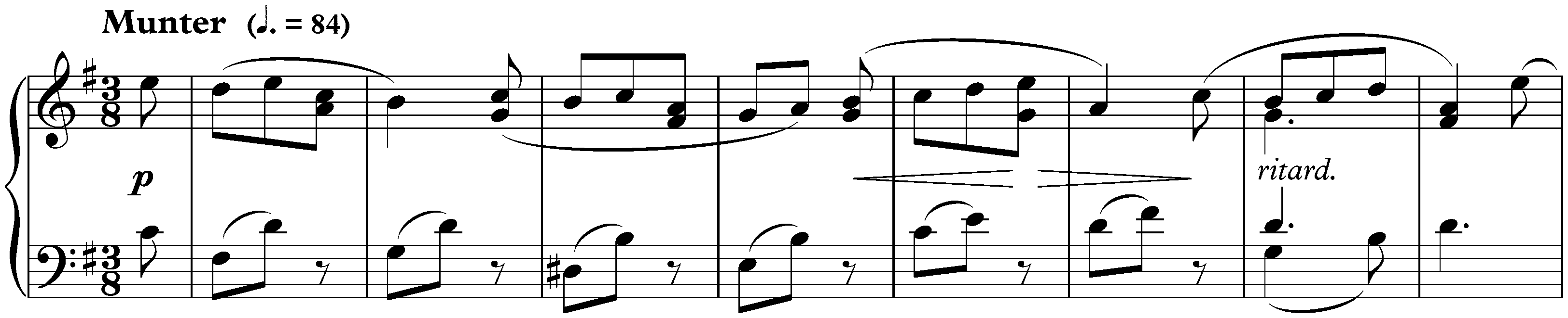 Sonate für die Jugend in G major, op. 118 no. 1; 4. Rondoletto: Munter