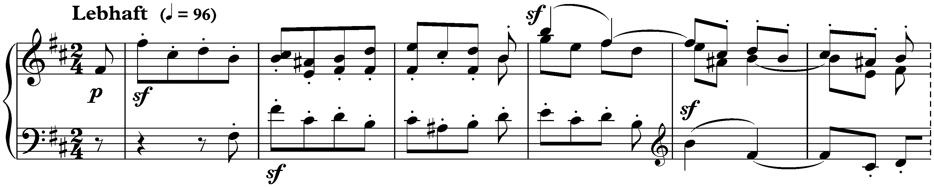 Sonate für die Jugend in D major, op. 118 no. 2; 2. Canon: Lebhaft