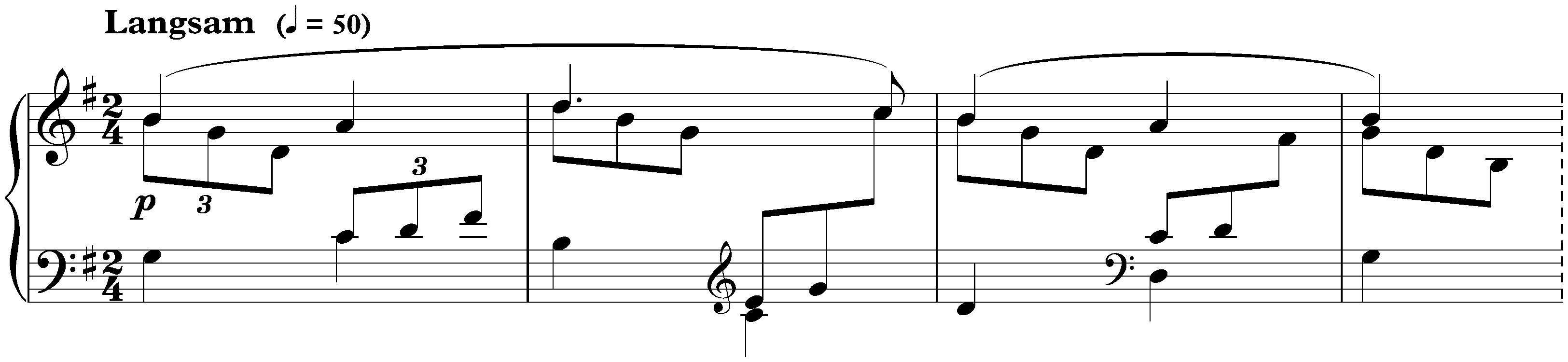 Sonate für die Jugend in D major, op. 118 no. 2; 3. Abendlied: Langsam