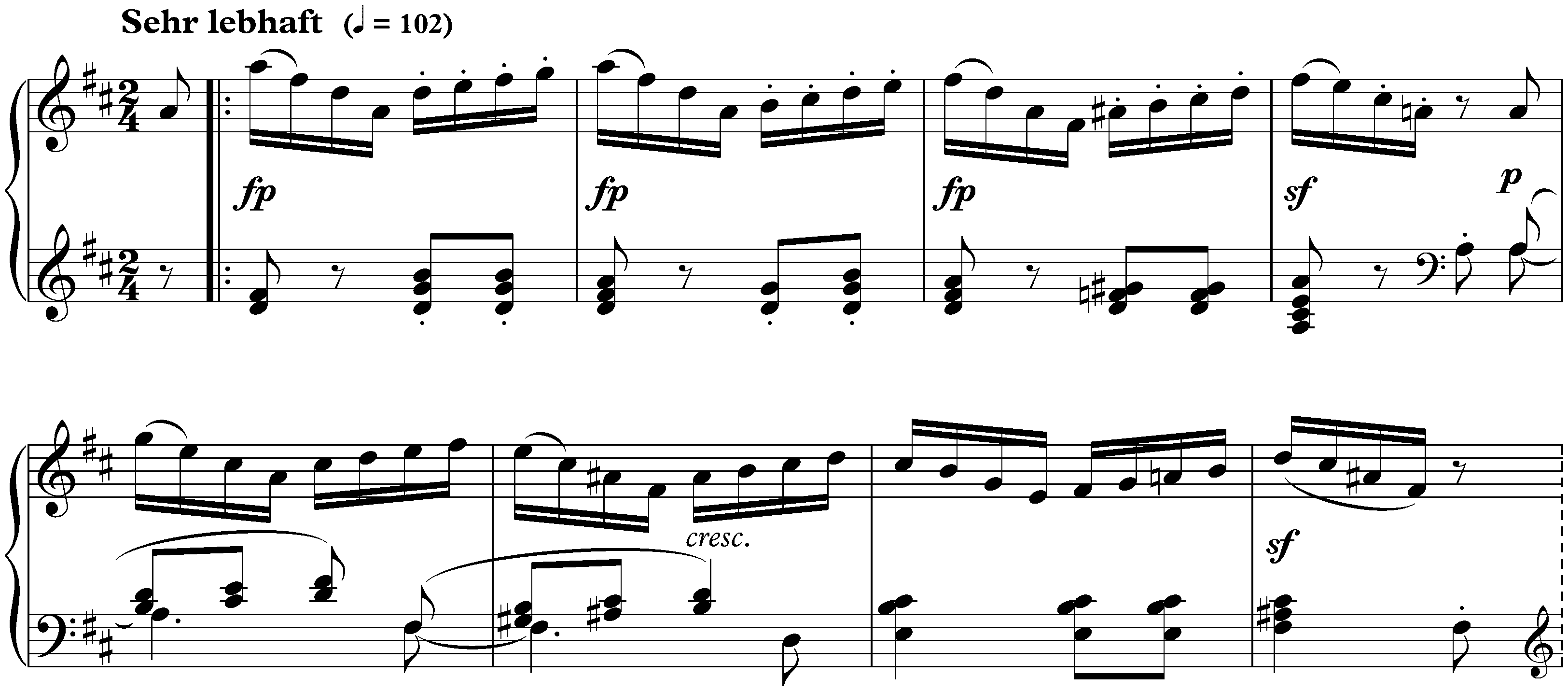 Sonate für die Jugend in D major, op. 118 no. 2; 4. Kindergesellschaft: Sehr lebhaft