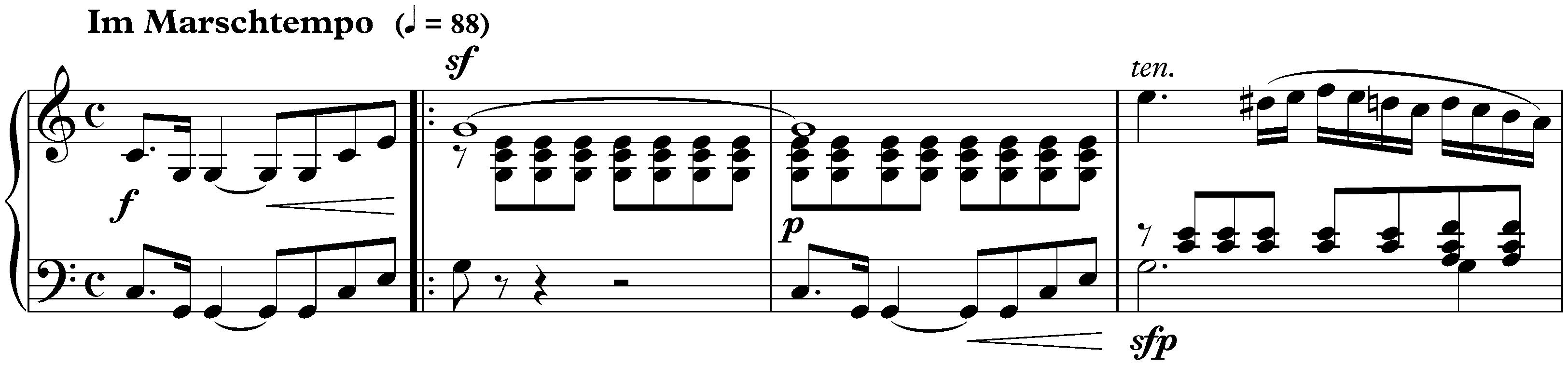 Sonate für die Jugend in C major, op. 118 no. 3; 1. Im Marschtempo