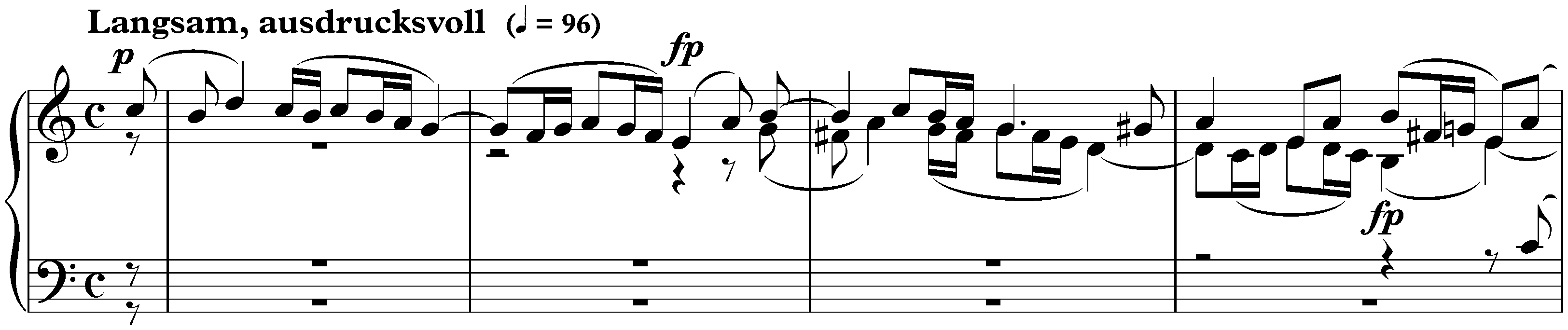 Sieben Stücke in Fughettenform, op. 126; 7. Langsam, ausdrucksvoll