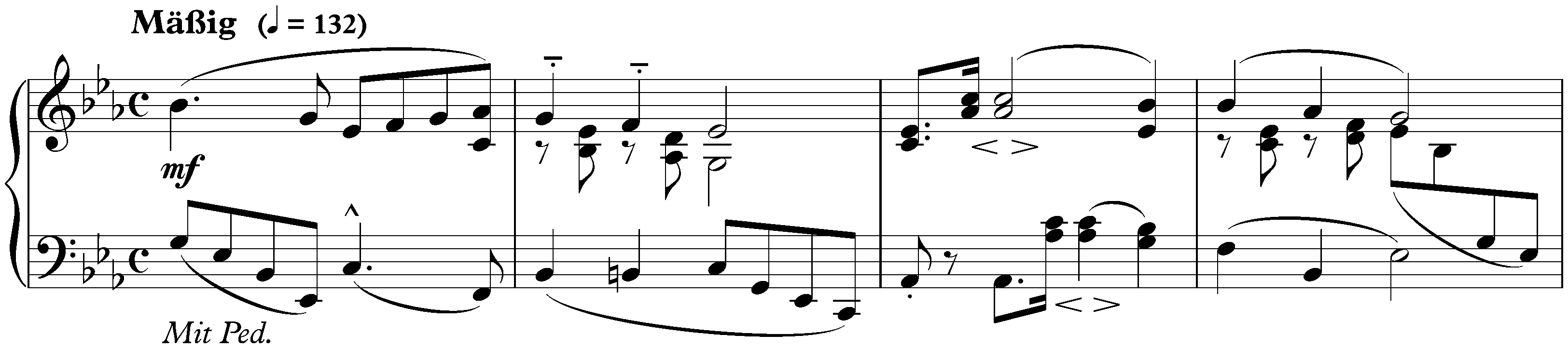 Waldszenen, op. 82; 6. Herberge