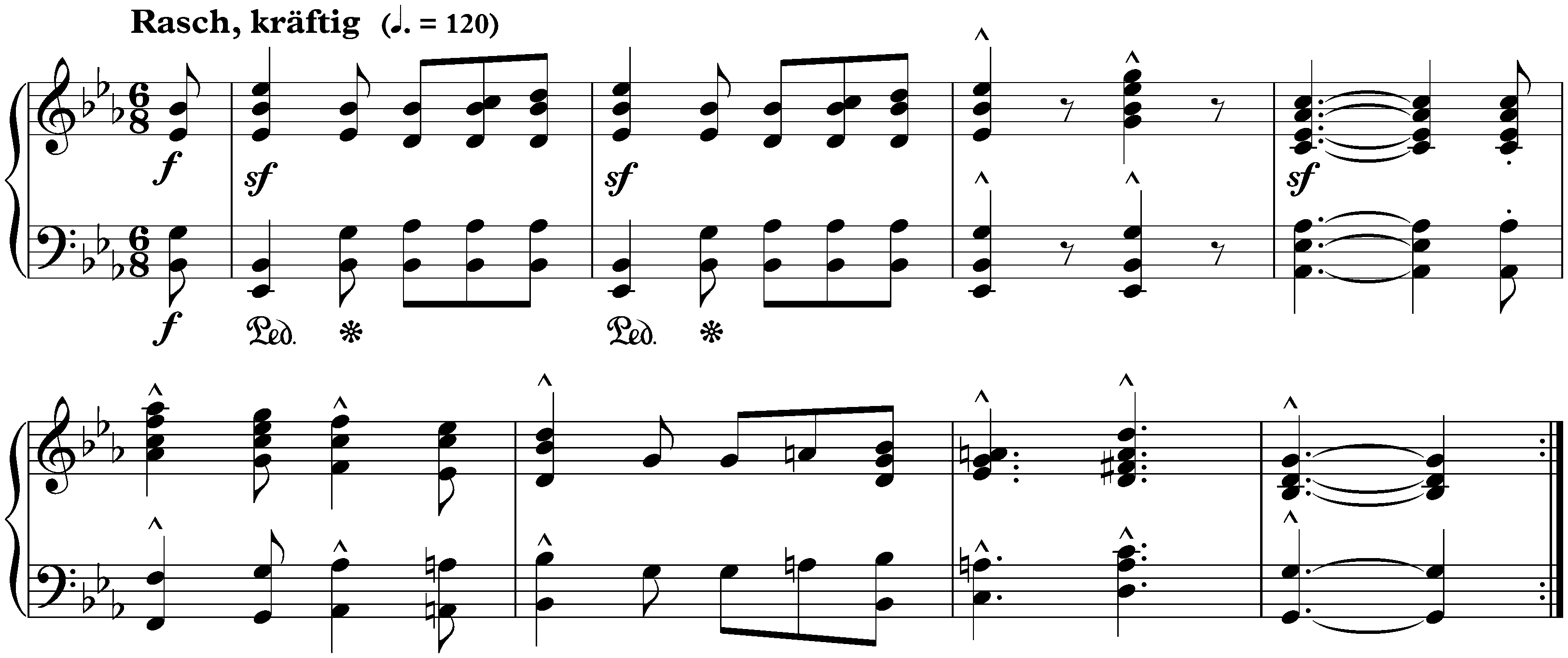 Waldszenen, op. 82; 8. Jagdlied