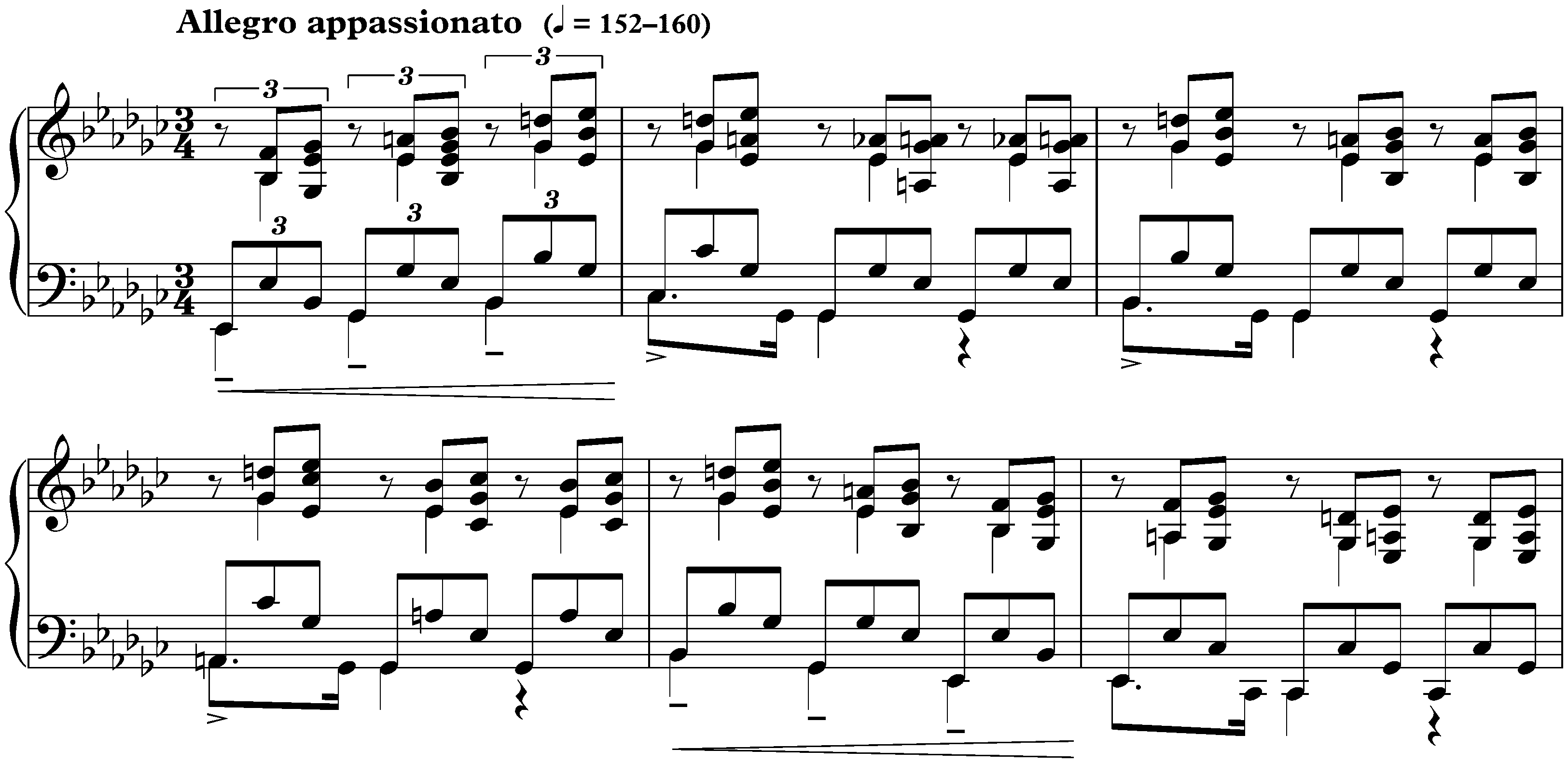Allegro appassionato in E-flat minor, op. 4