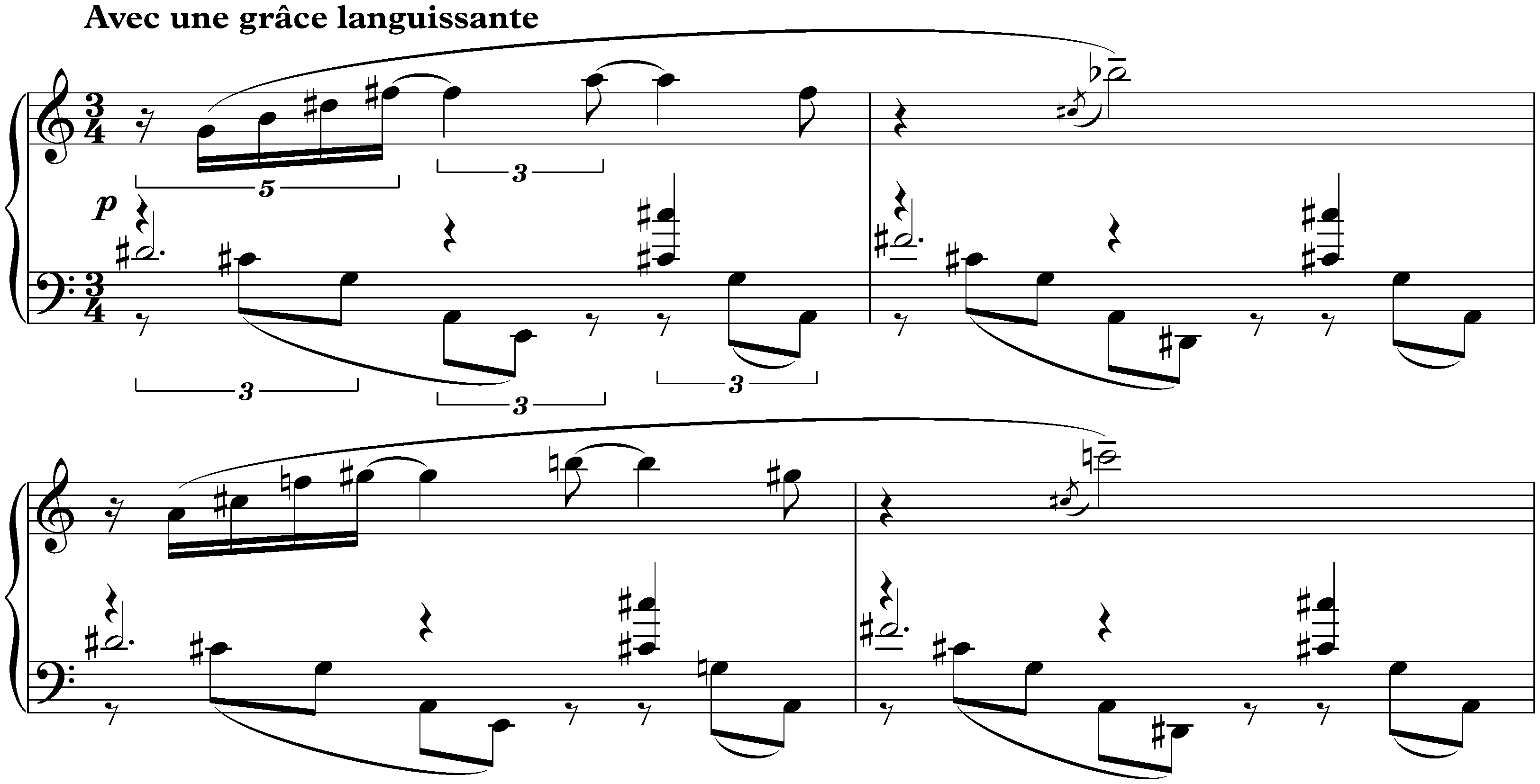 Deux Danses, op. 73; 1. Guirlandes