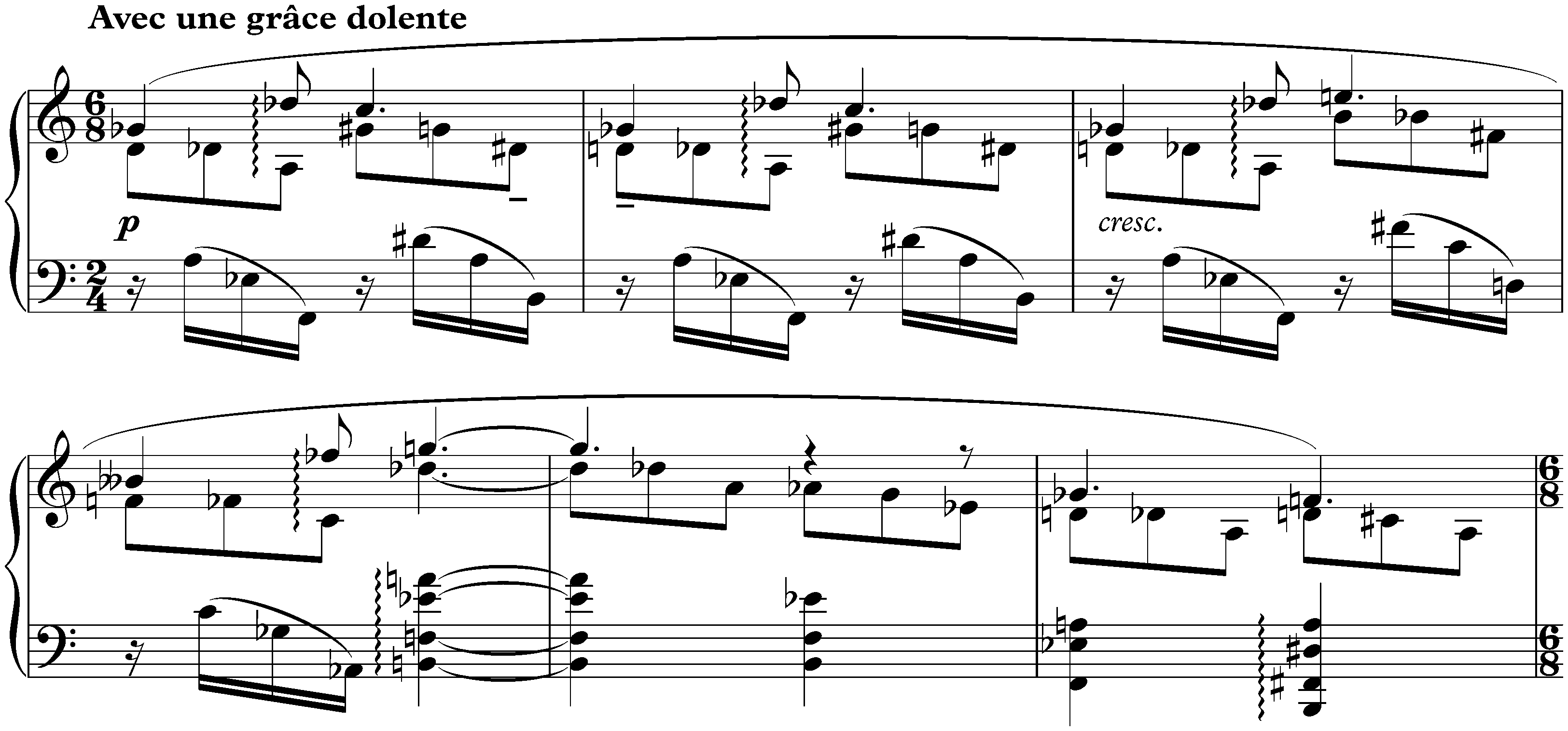 Deux Danses, op. 73; 2. Flammes sombres