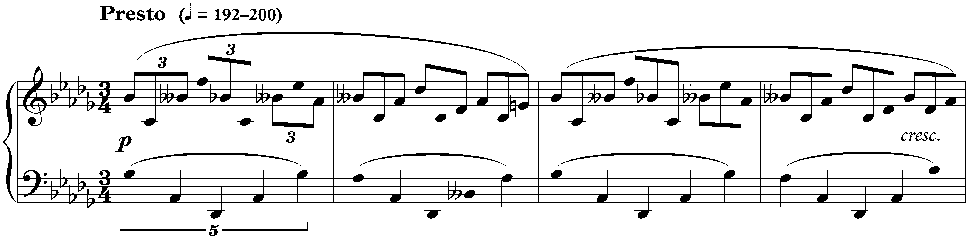 Huit Études, op. 42; 1. D-flat major