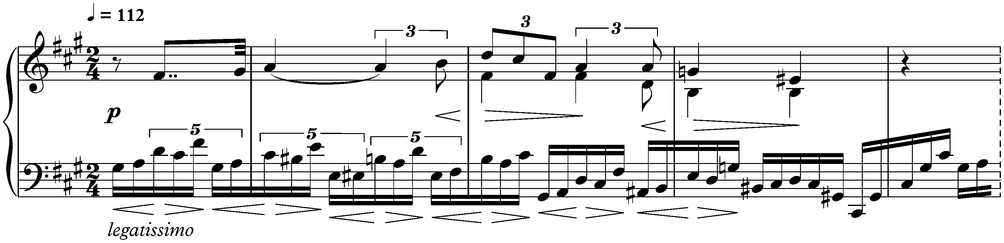 Huit Études, op. 42; 2. F-sharp minor