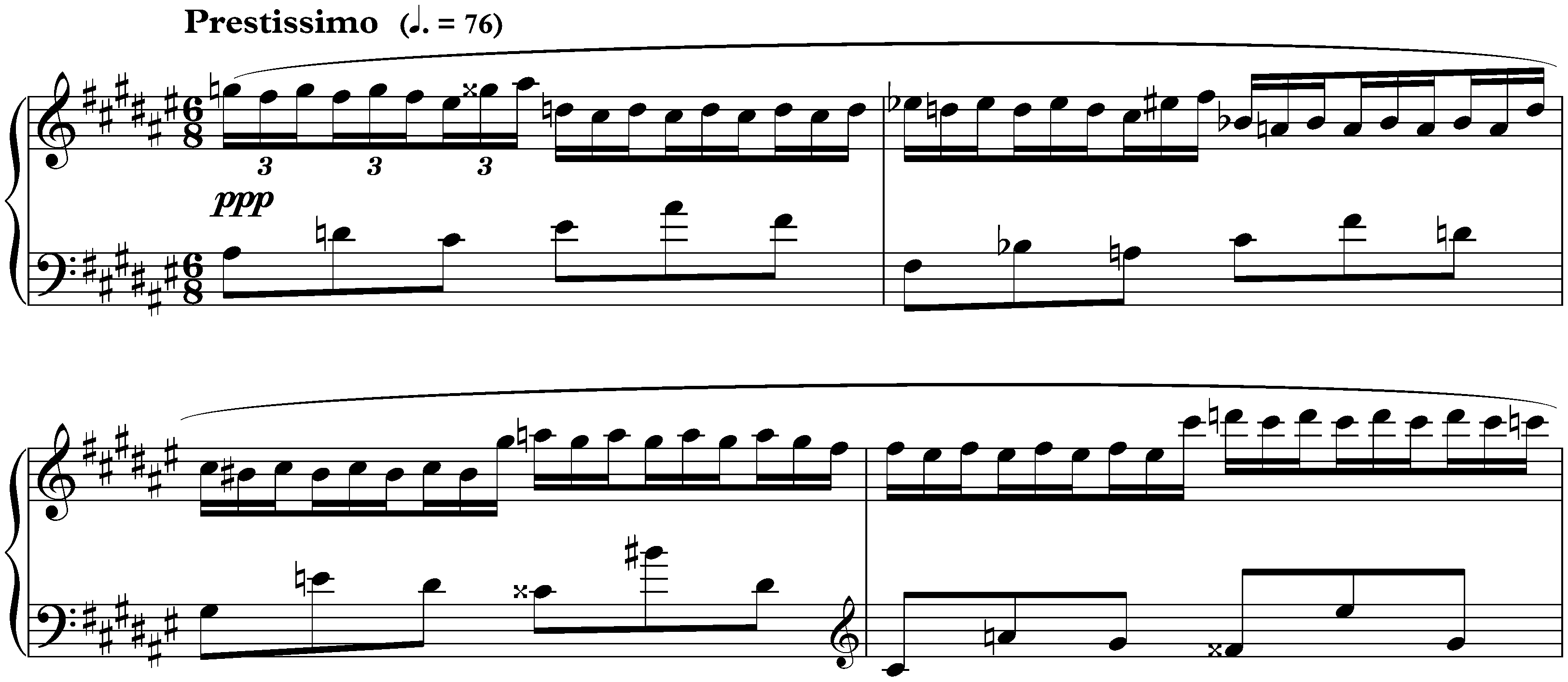 Huit Études, op. 42; 3. F-sharp major