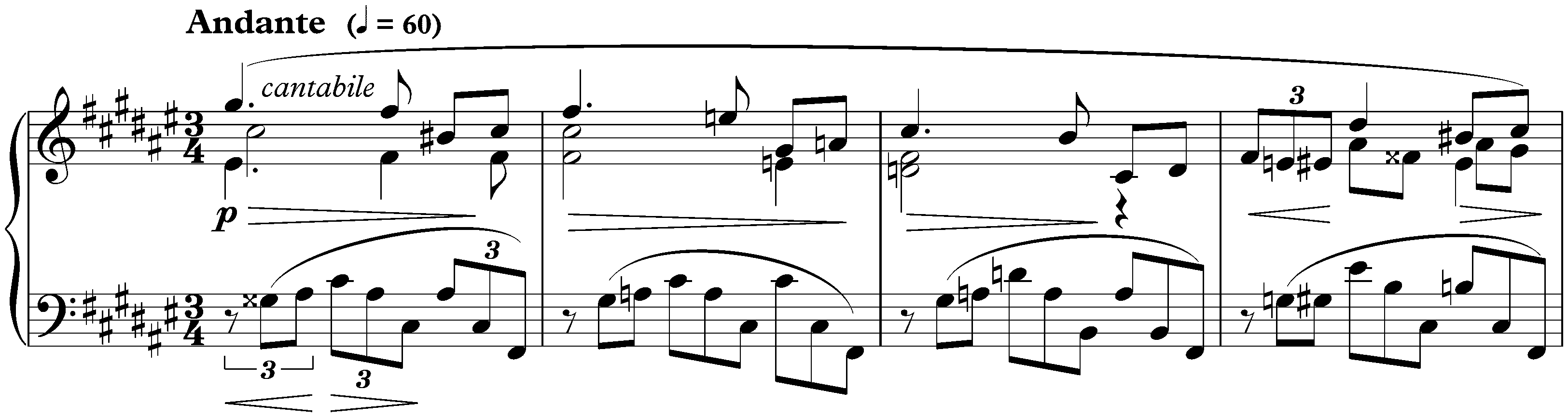 Huit Études, op. 42; 4. F-sharp major