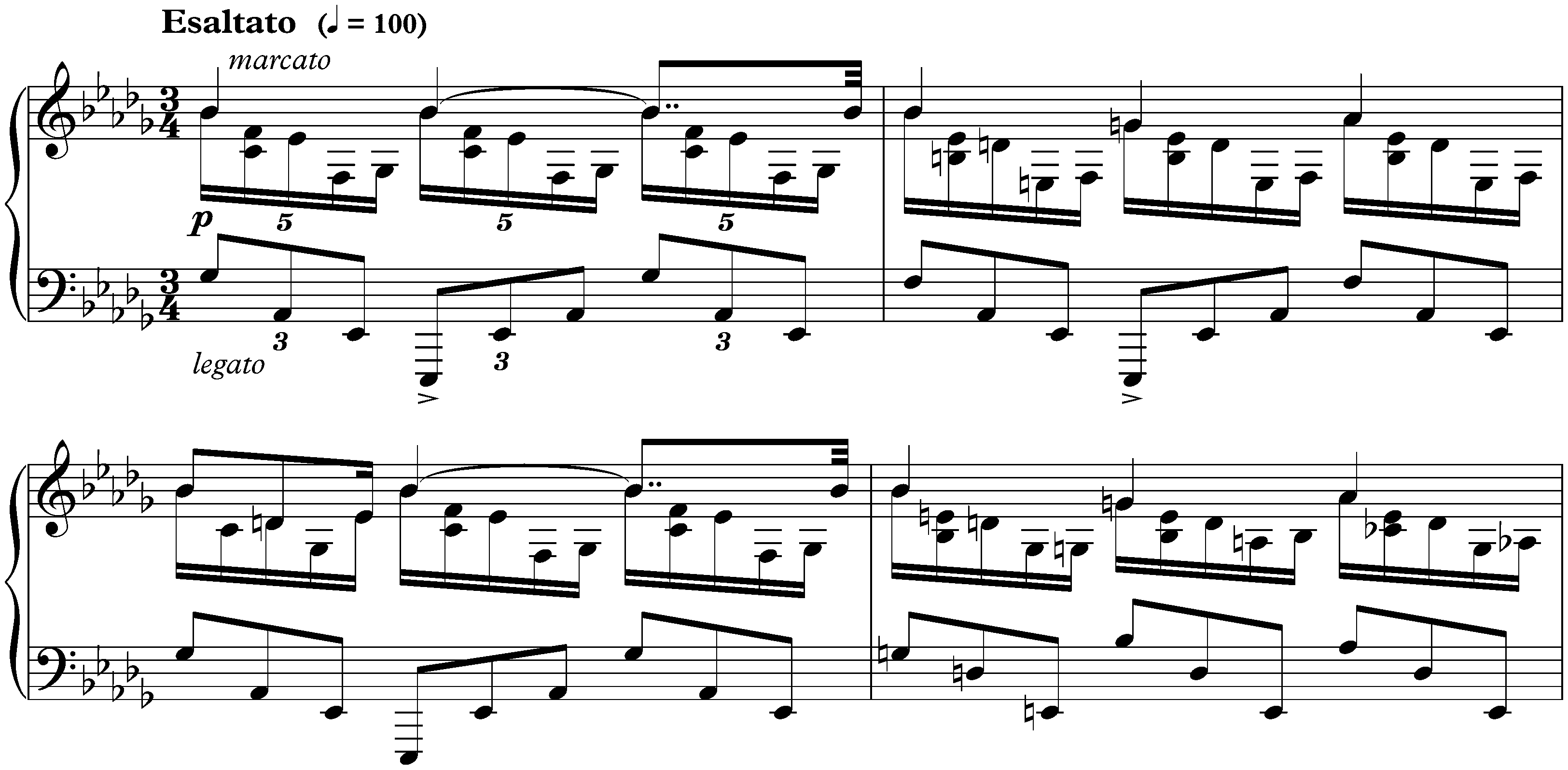 Huit Études, op. 42; 6. D-flat major