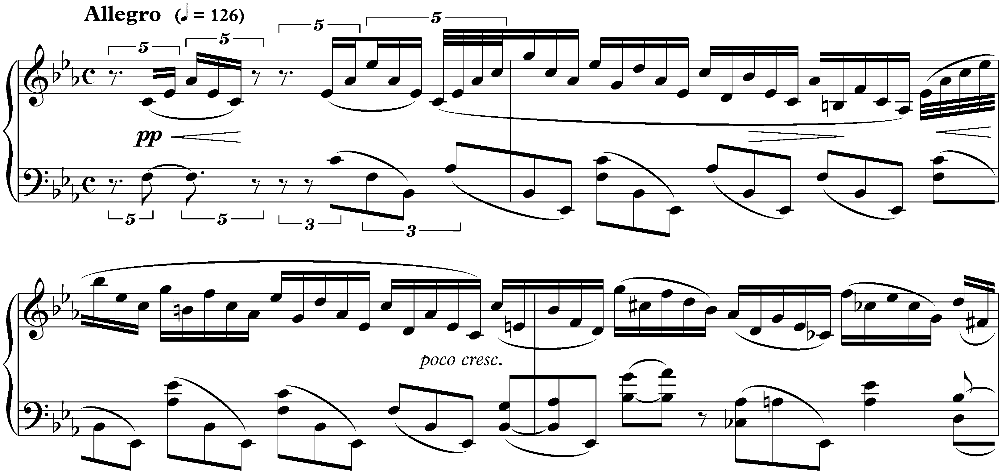 Huit Études, op. 42; 8. E-flat major