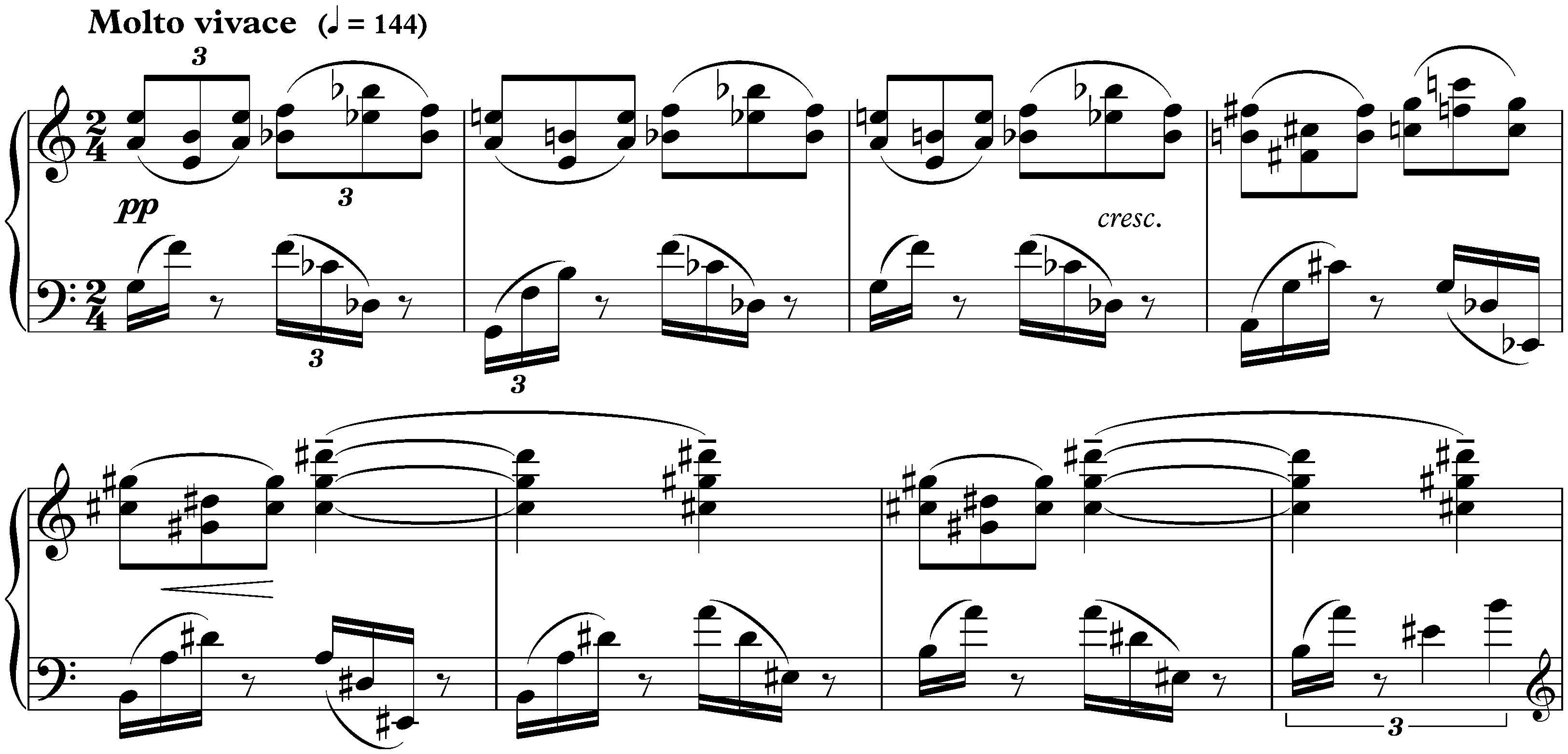 Trois Études, op. 65; 3.