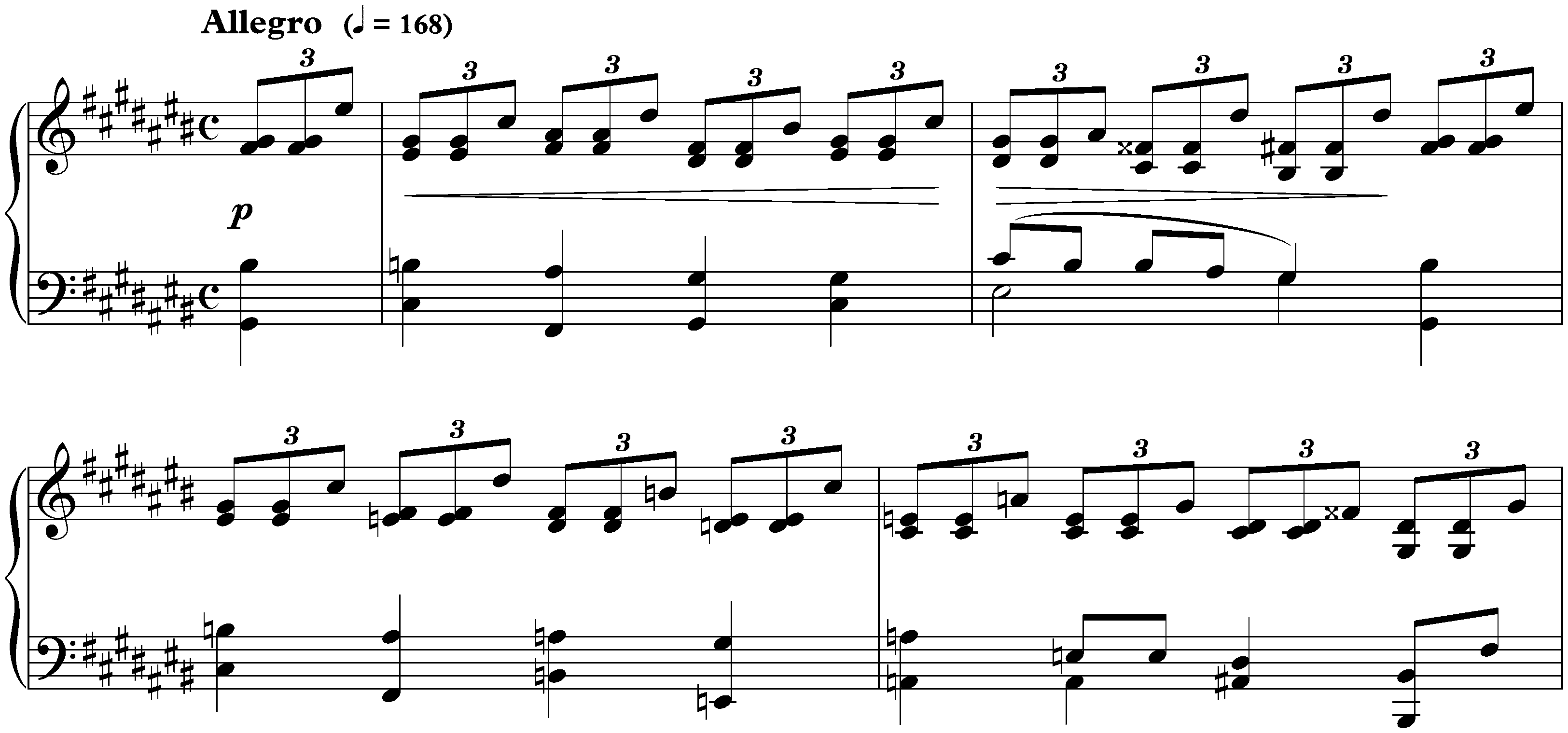 Douze Études, op. 8; 1. C-sharp major