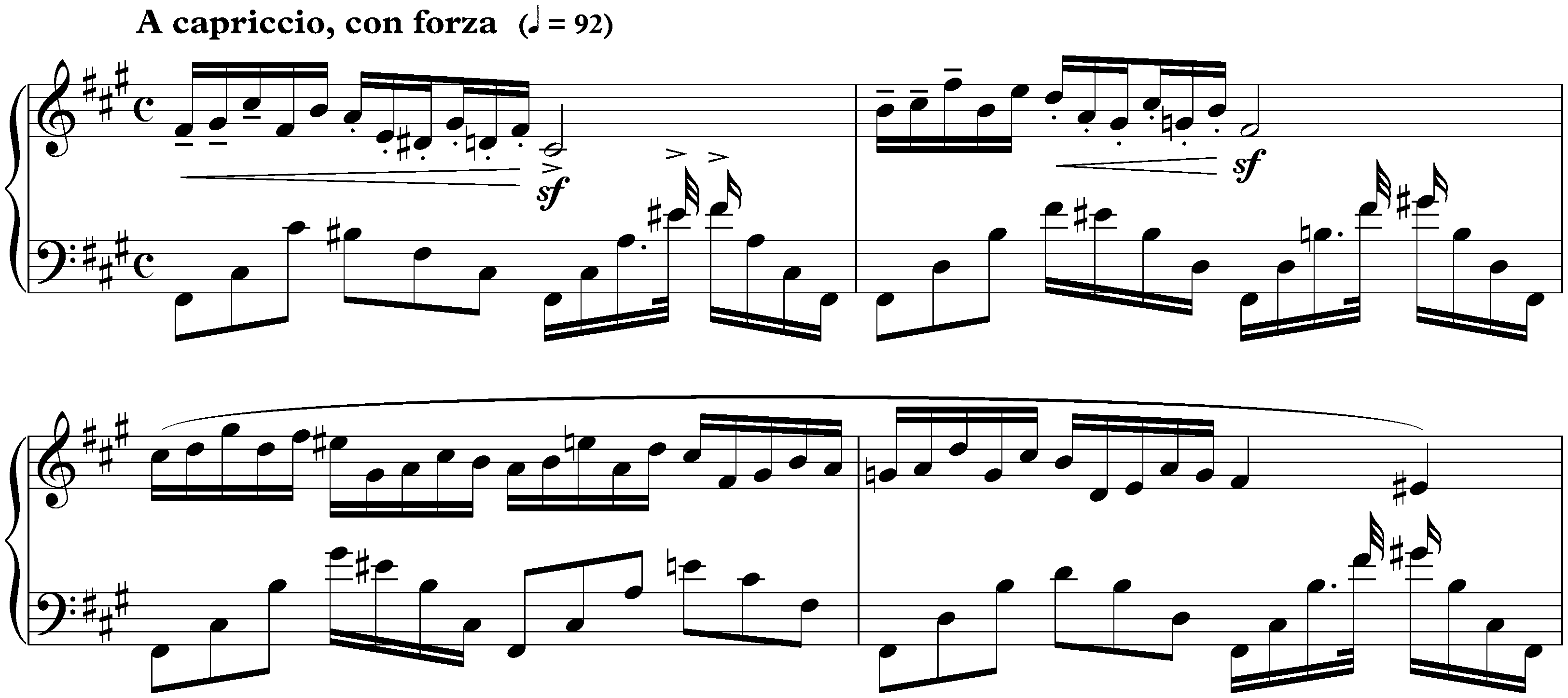 Douze Études, op. 8; 2. F-sharp minor