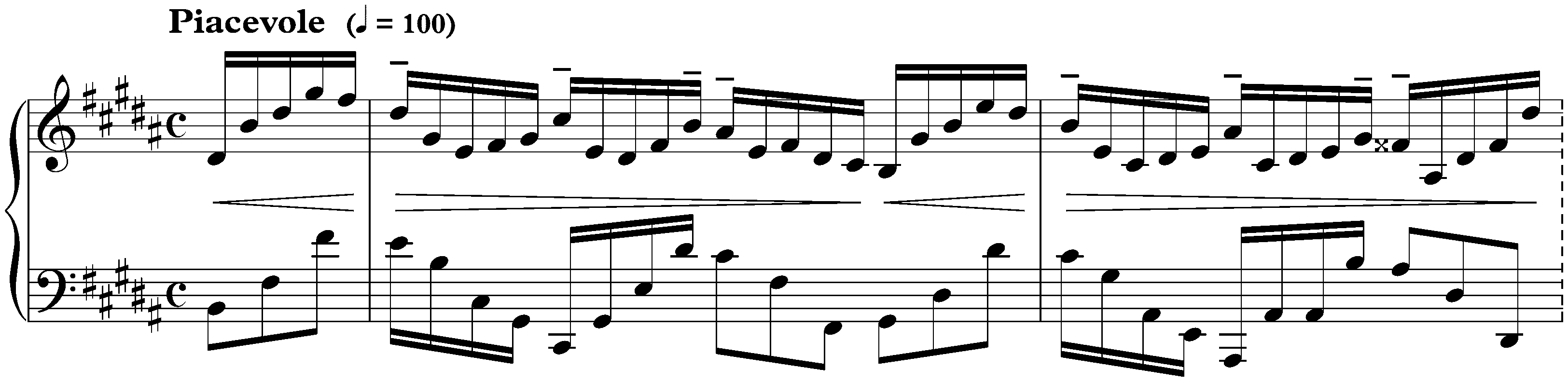 Douze Études, op. 8; 4. B major