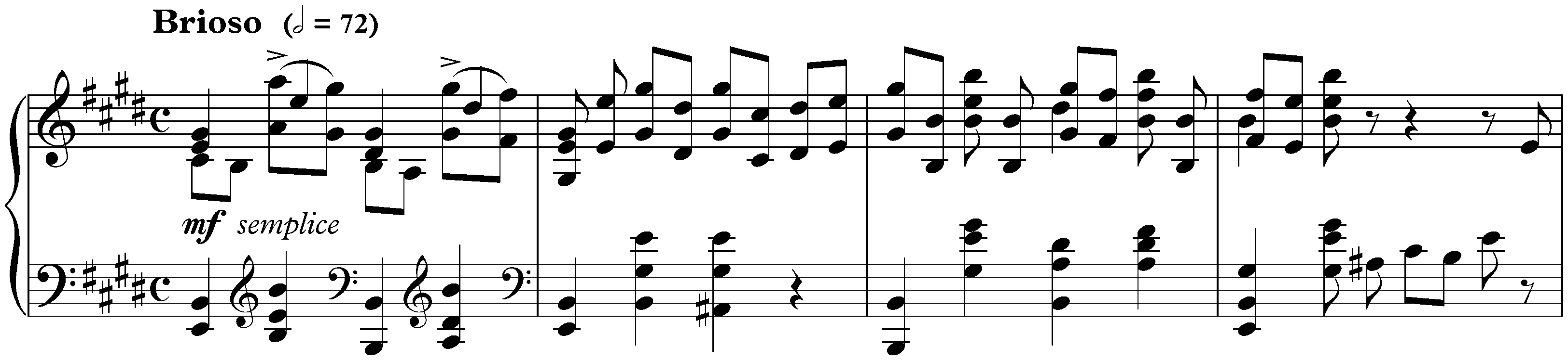 Douze Études, op. 8; 5. E major