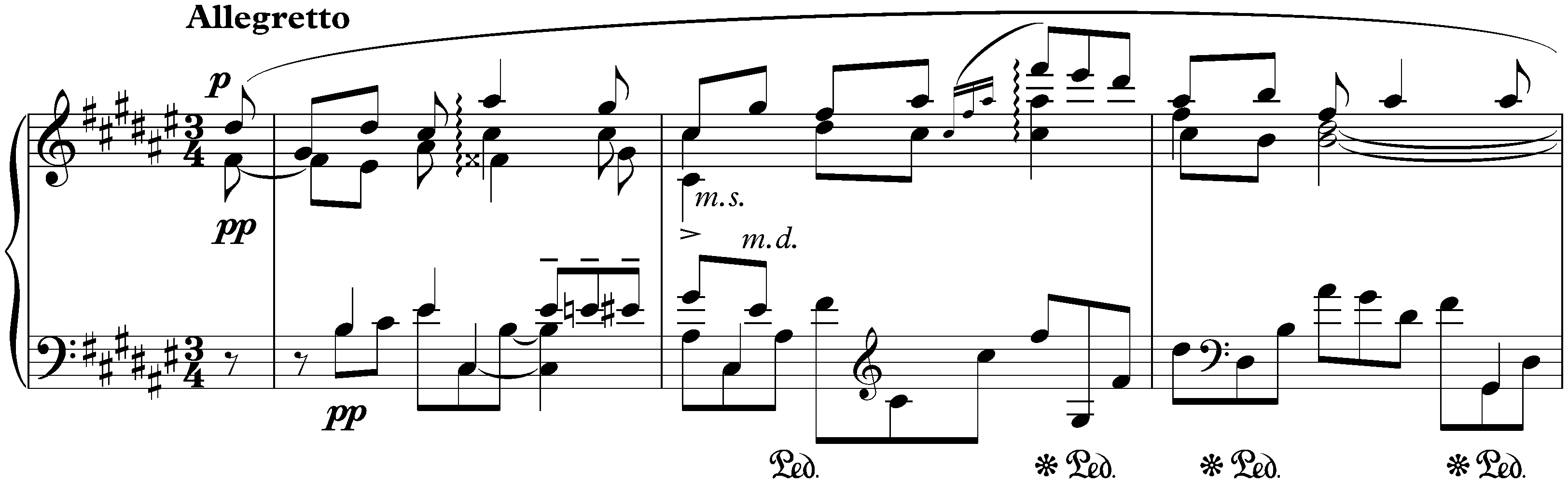Feuillet d’album in F-sharp major, WoO 25