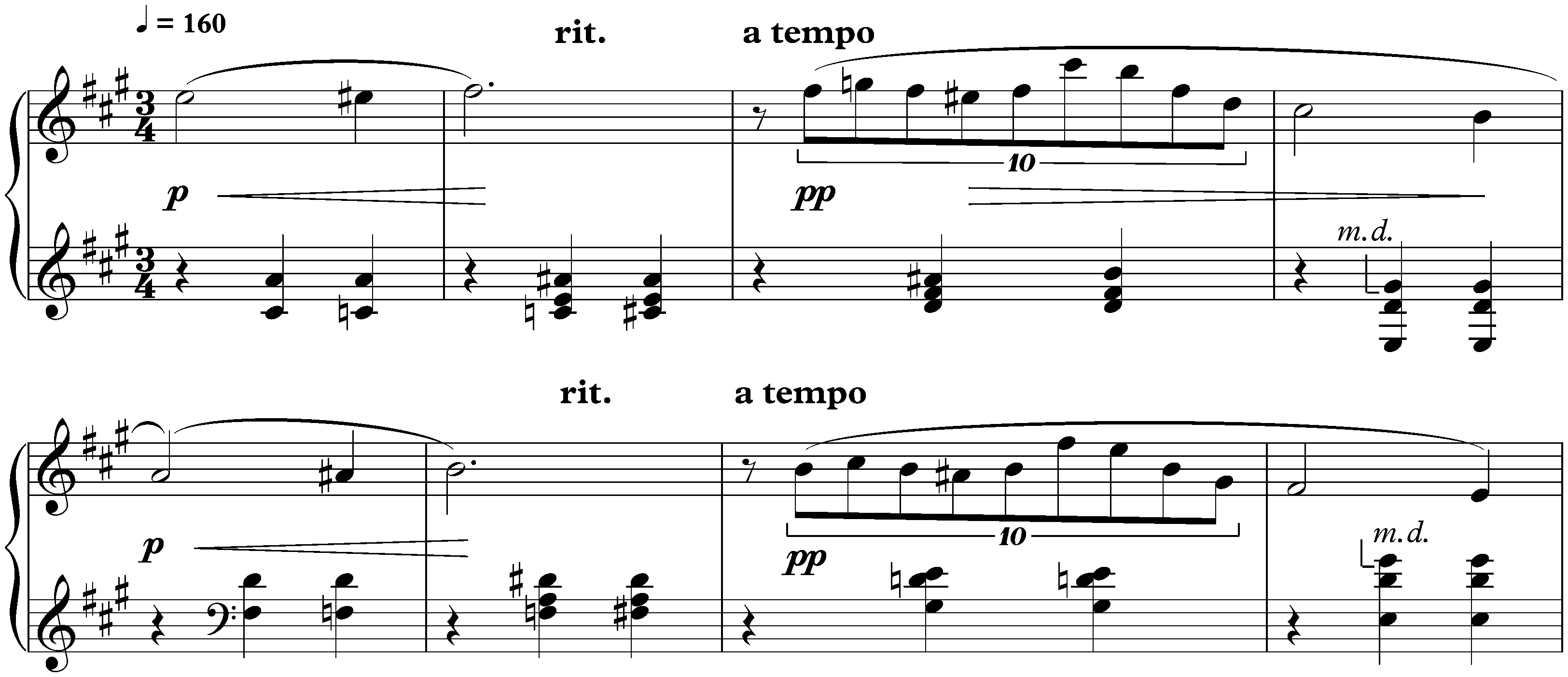 Deux Impromptus, op. 10; 2. A major