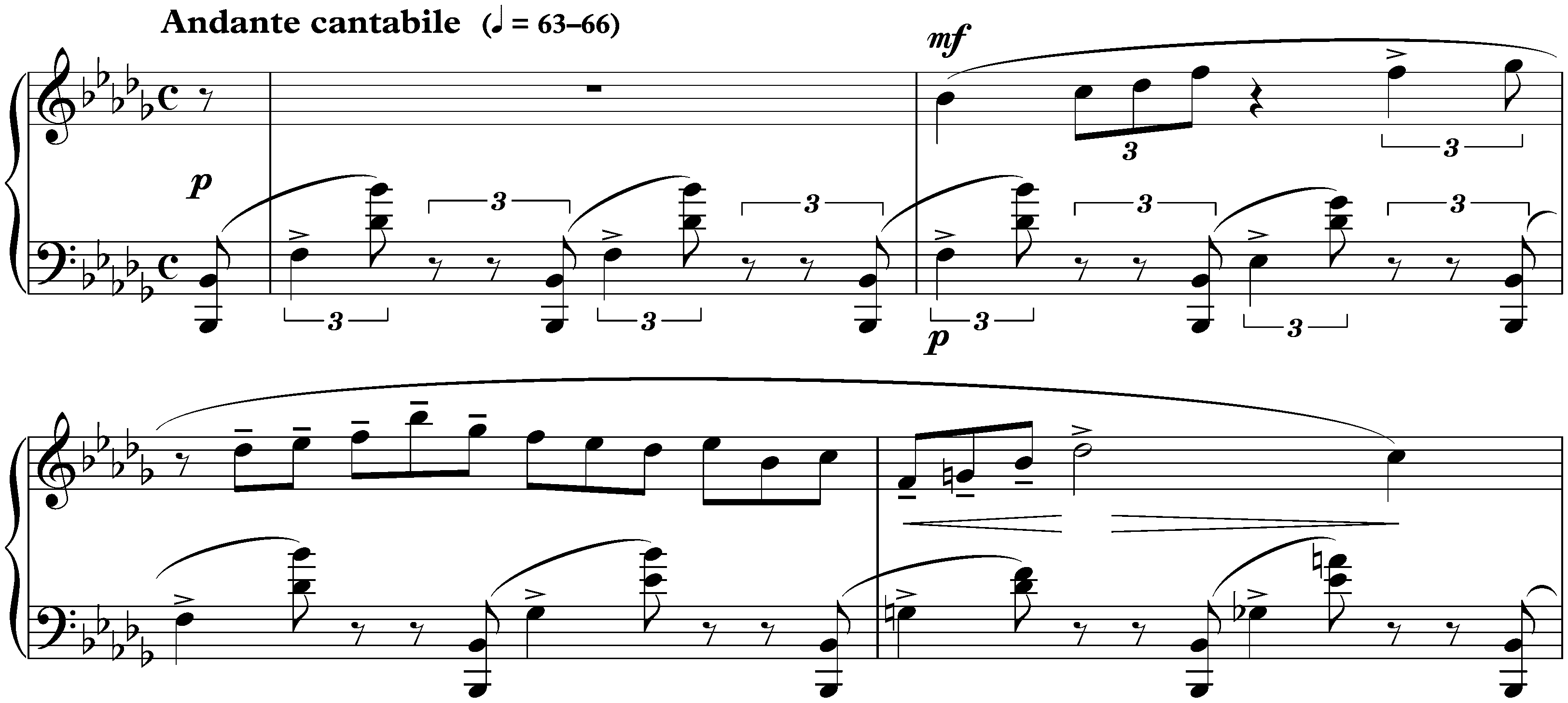Deux Impromptus, op. 12; 2. B-flat minor