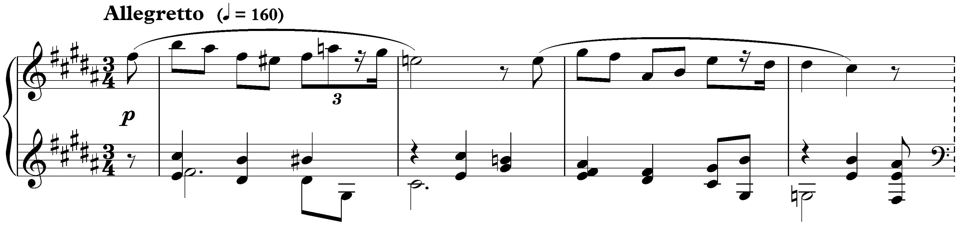 Deux Impromptus, op. 14; 1. B major