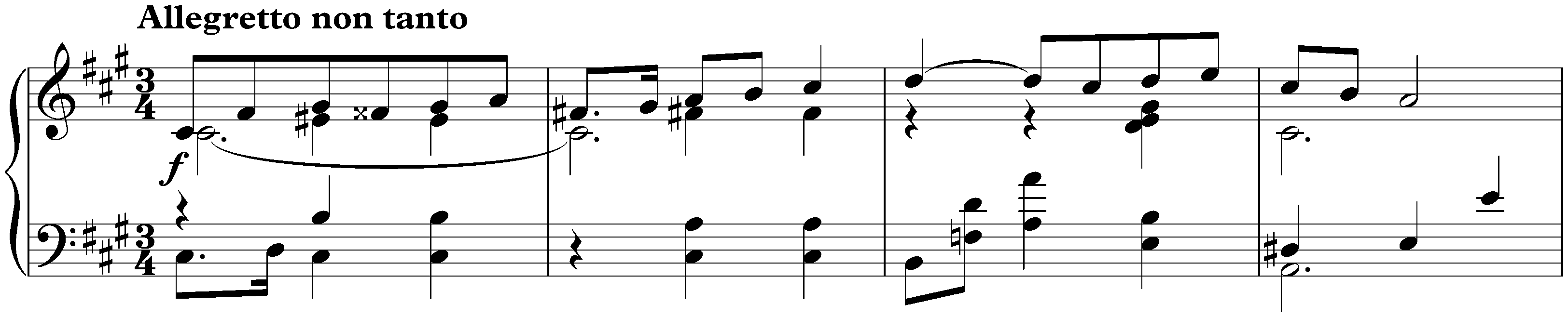 Dix Mazurkas, op. 3; 2. F-sharp minor