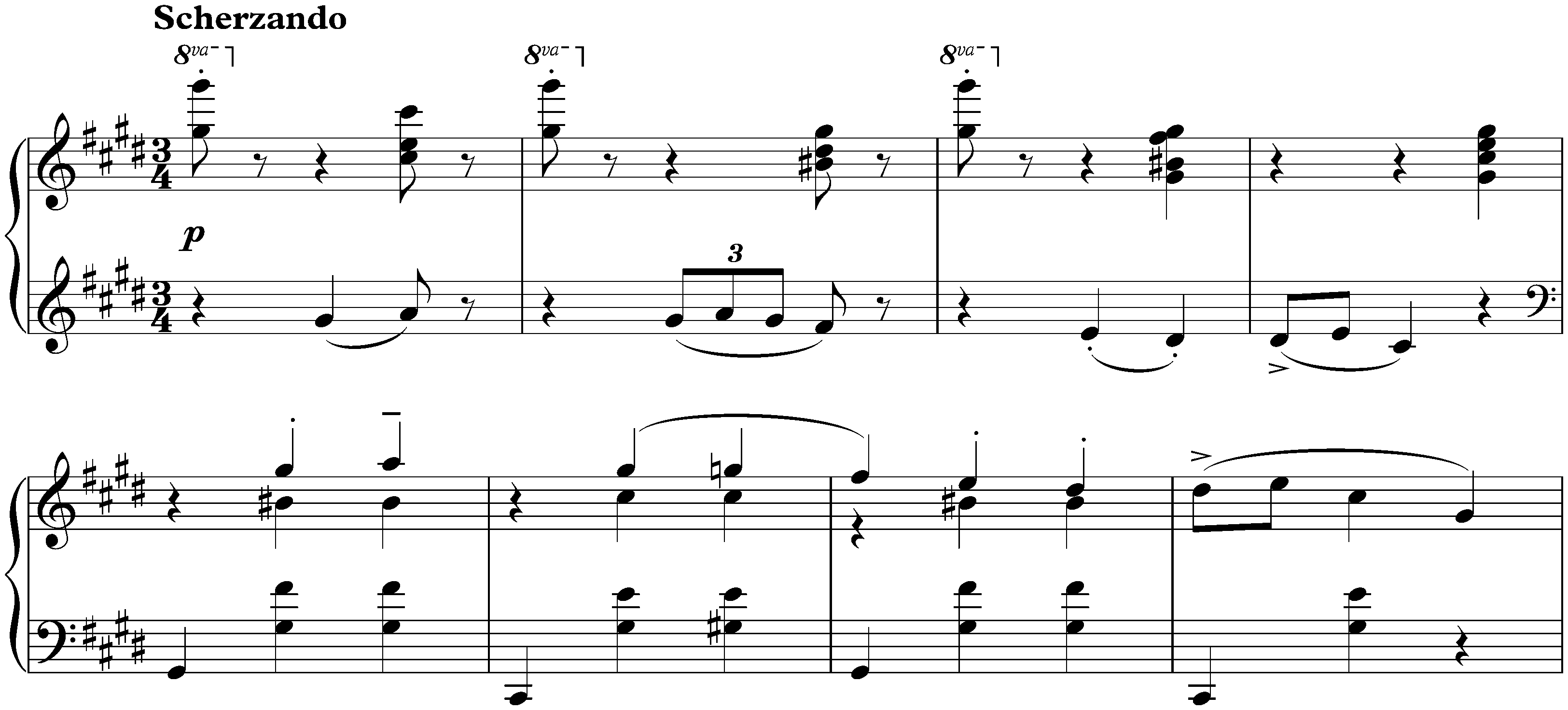Dix Mazurkas, op. 3; 6. C-sharp minor