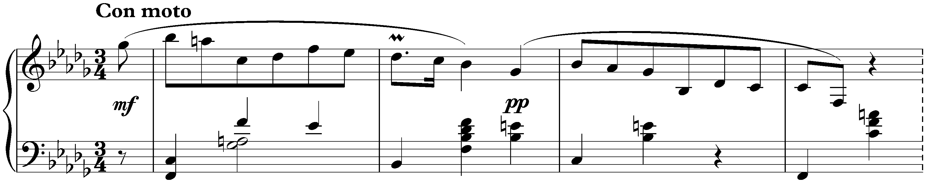 Dix Mazurkas, op. 3; 8. B-flat minor