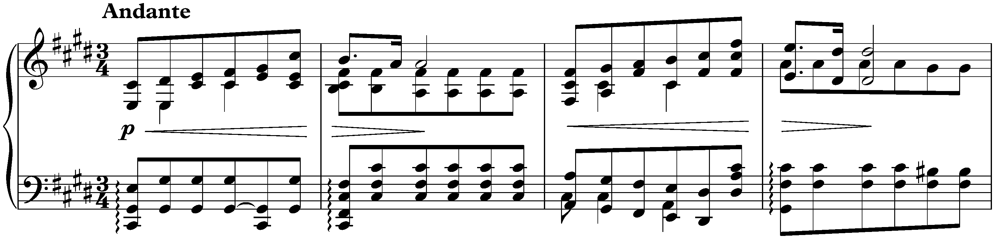 Trois Morceaux, op. 2; 1. Étude in C-sharp minor