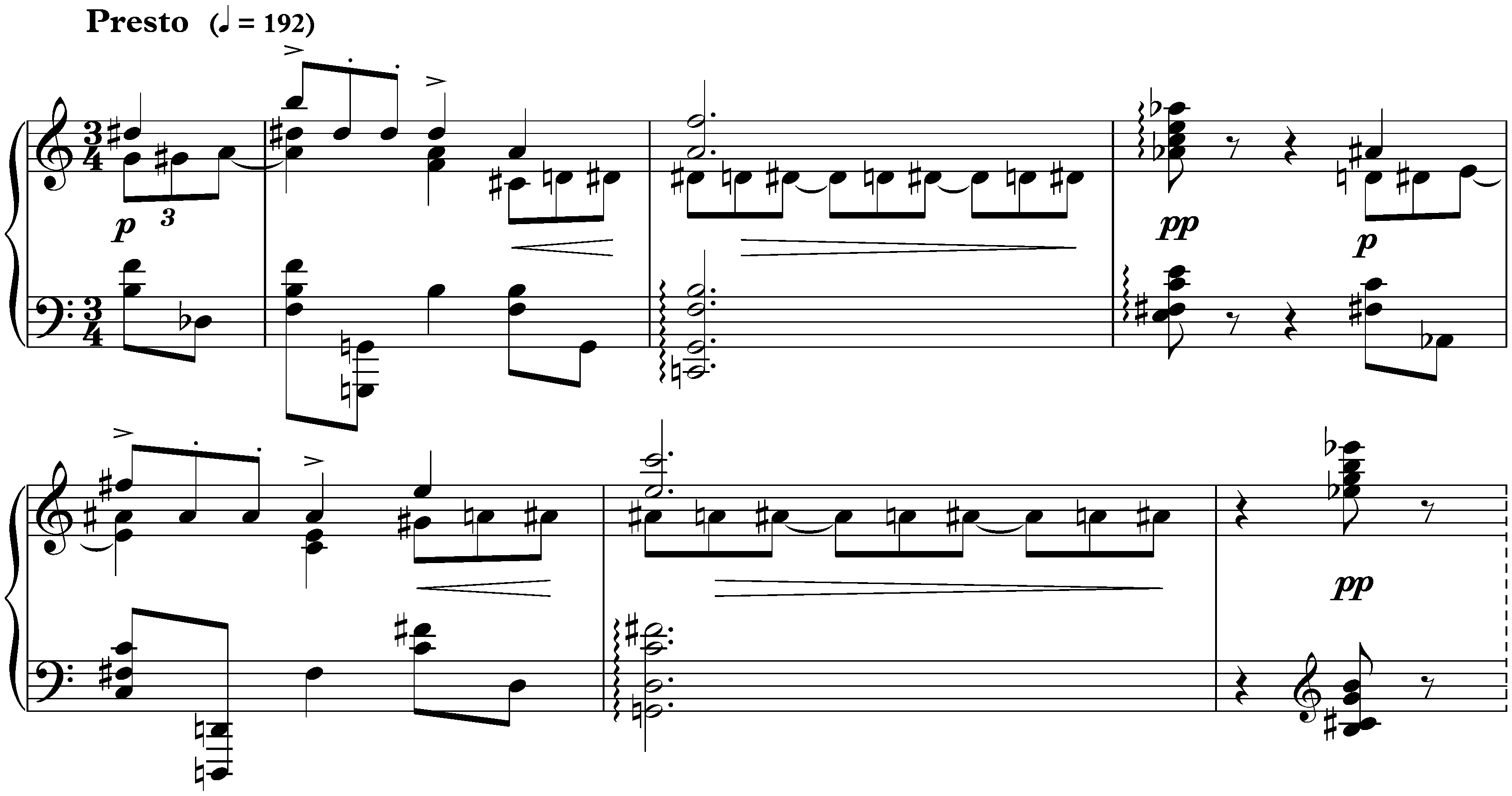 Trois Morceaux, op. 45; 2. Poème fantasque