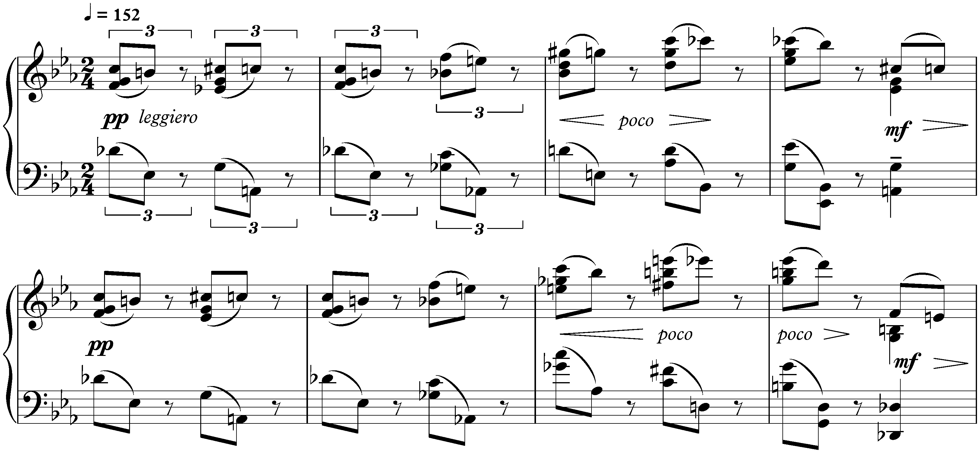 Trois Morceaux, op. 49; 1. Étude in E-flat major