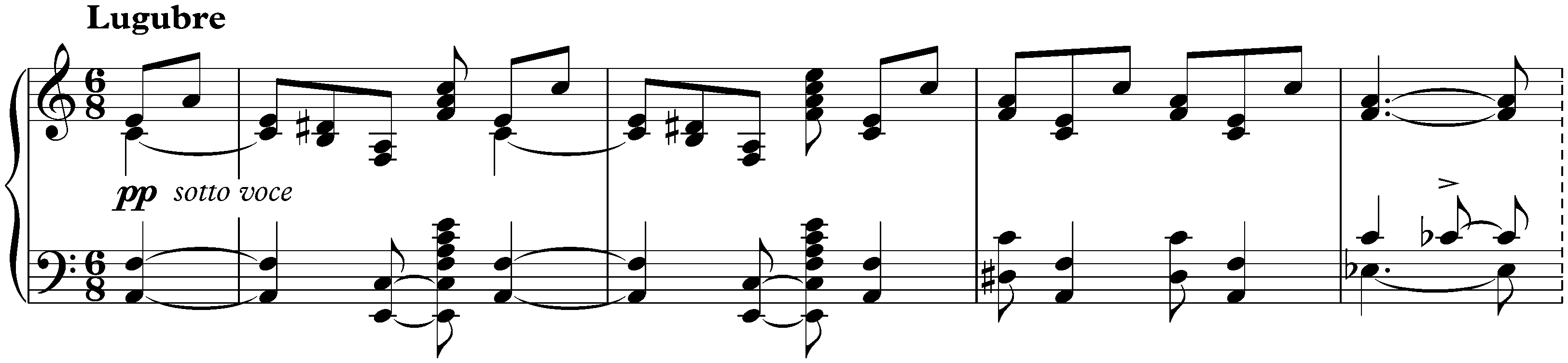 Quatre Morceaux, op. 51; 2. Prélude in A minor