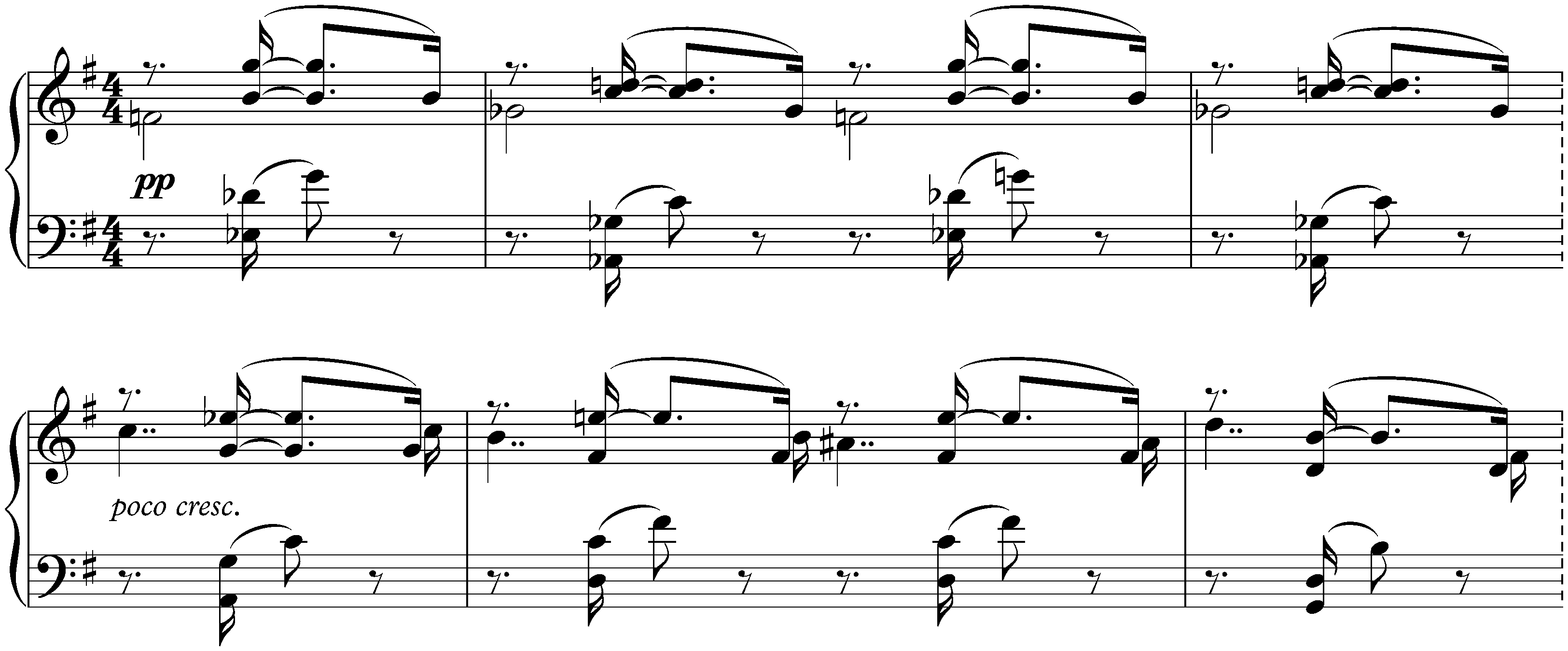Quatre Morceaux, op. 51; 4. Danse languide