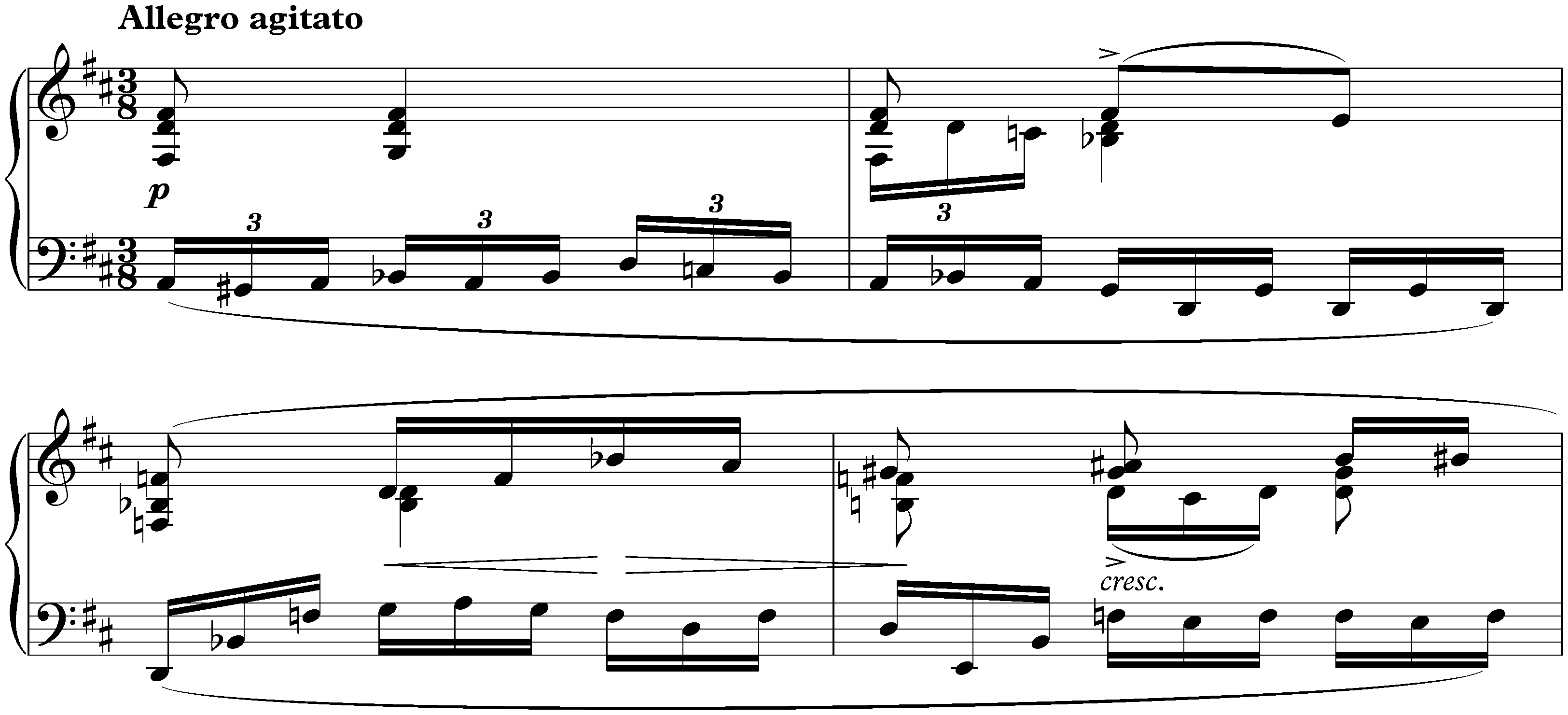 Deux Nocturnes, op. 5; 1. F-sharp minor