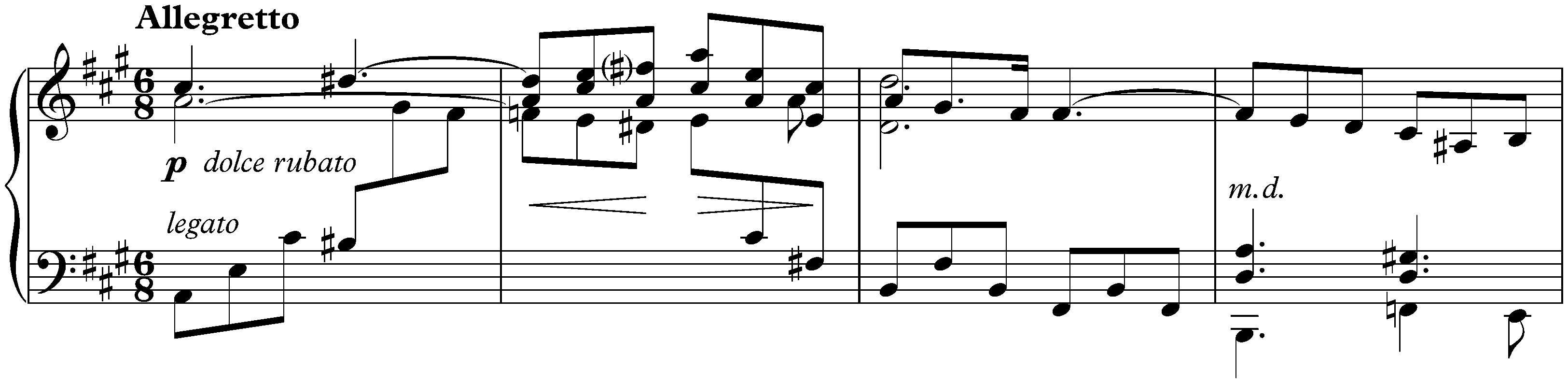 Deux Nocturnes, op. 5; 2. A major