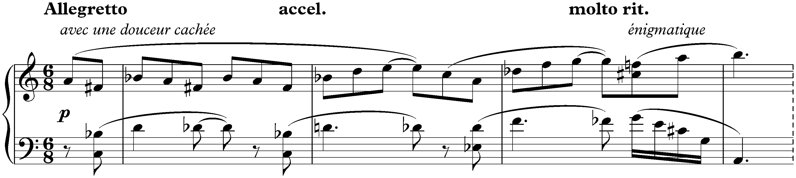 Deux Poèmes, op. 63; 1. Masque