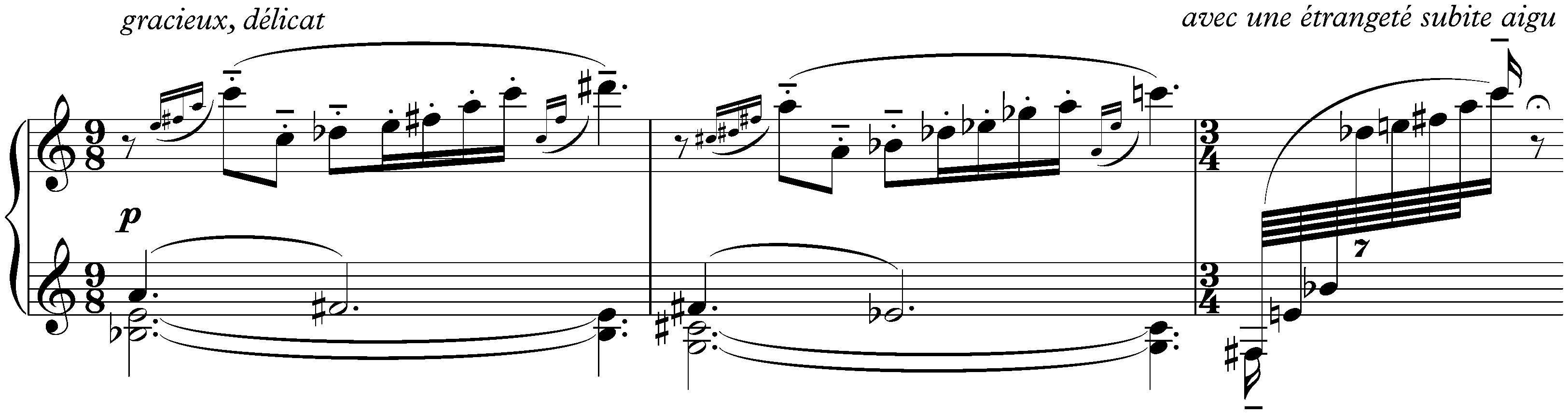 Deux Poèmes, op. 63; 2. Etrangeté