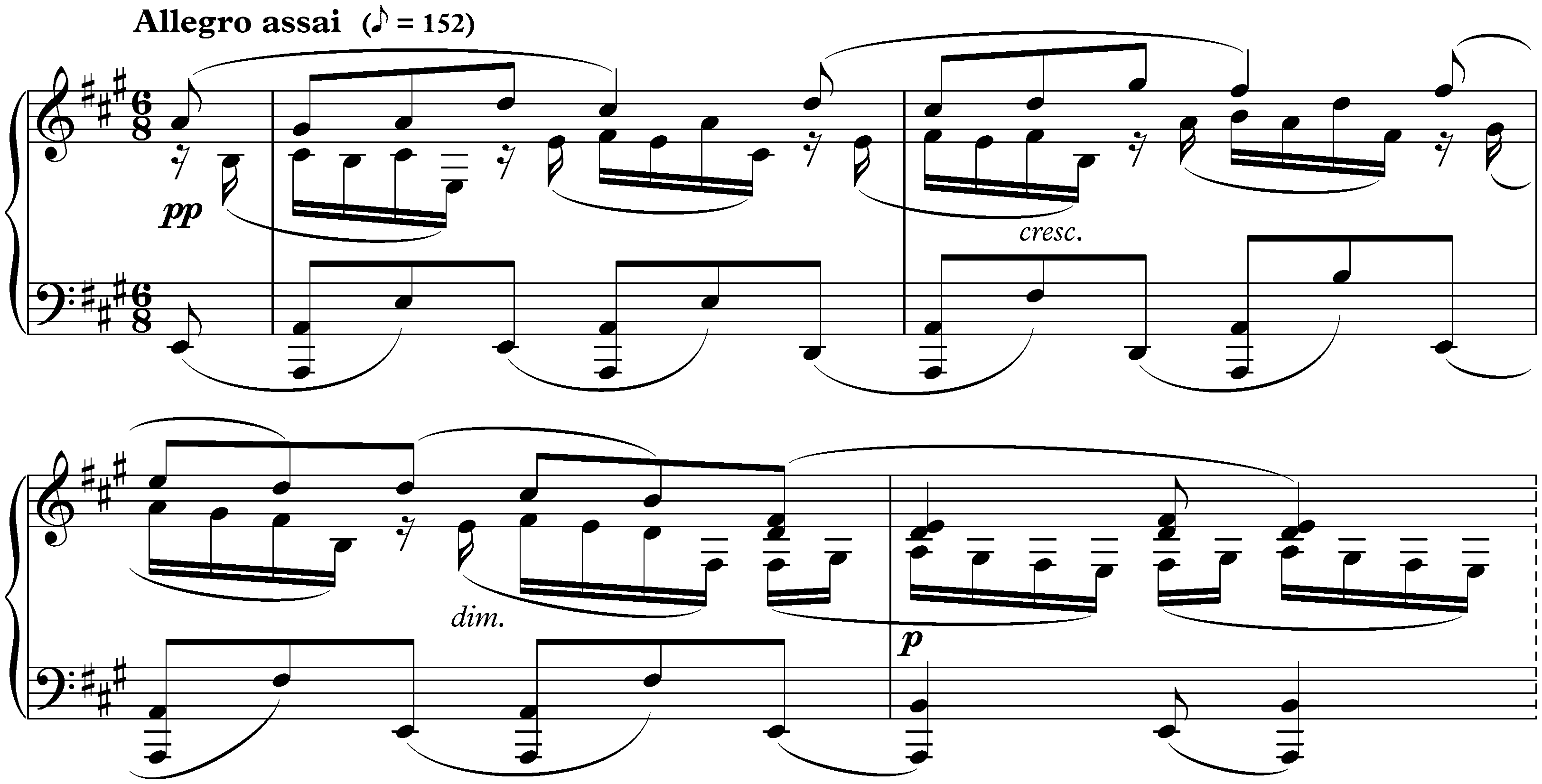 Vingt-quatre Préludes, op. 11; 7. A major