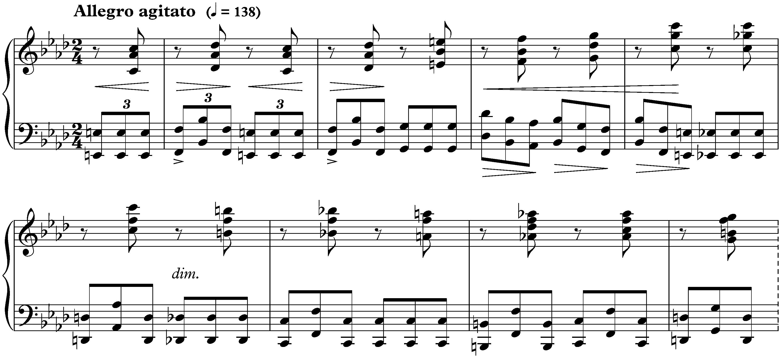 Vingt-quatre Préludes, op. 11; 18. F minor