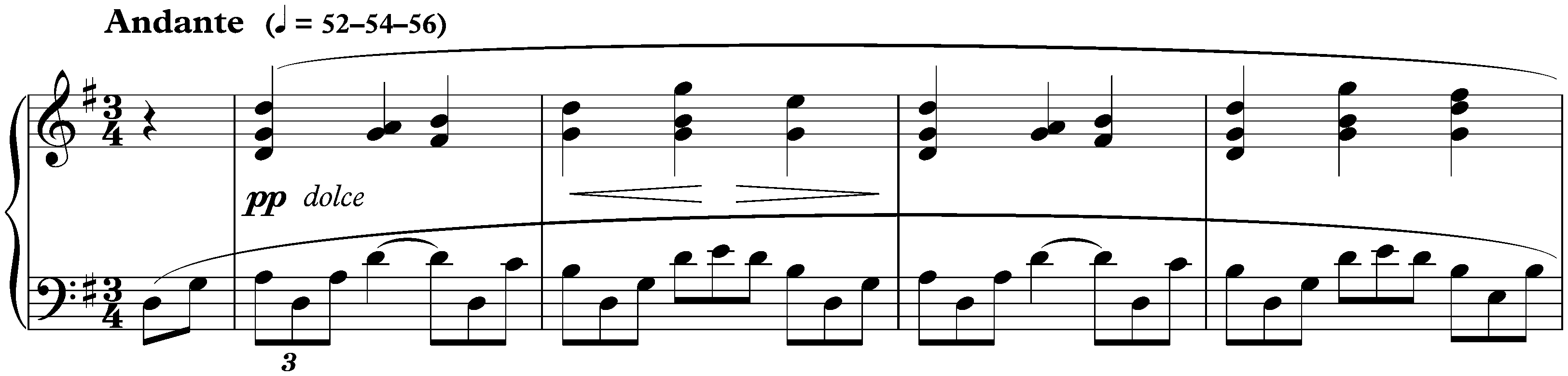 Six Préludes, op. 13; 3. G major